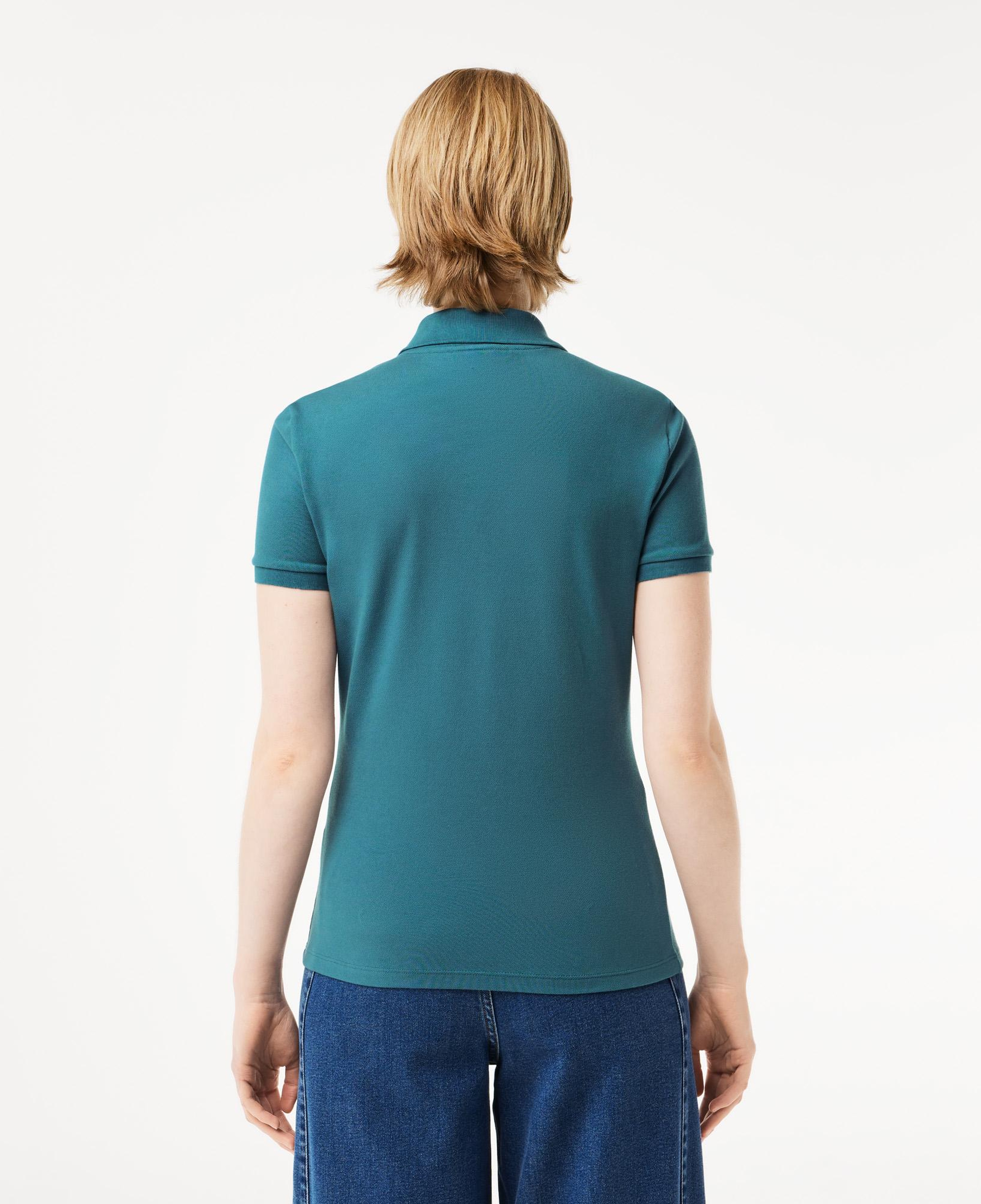 Kadın Slim Fit Mavi Polo