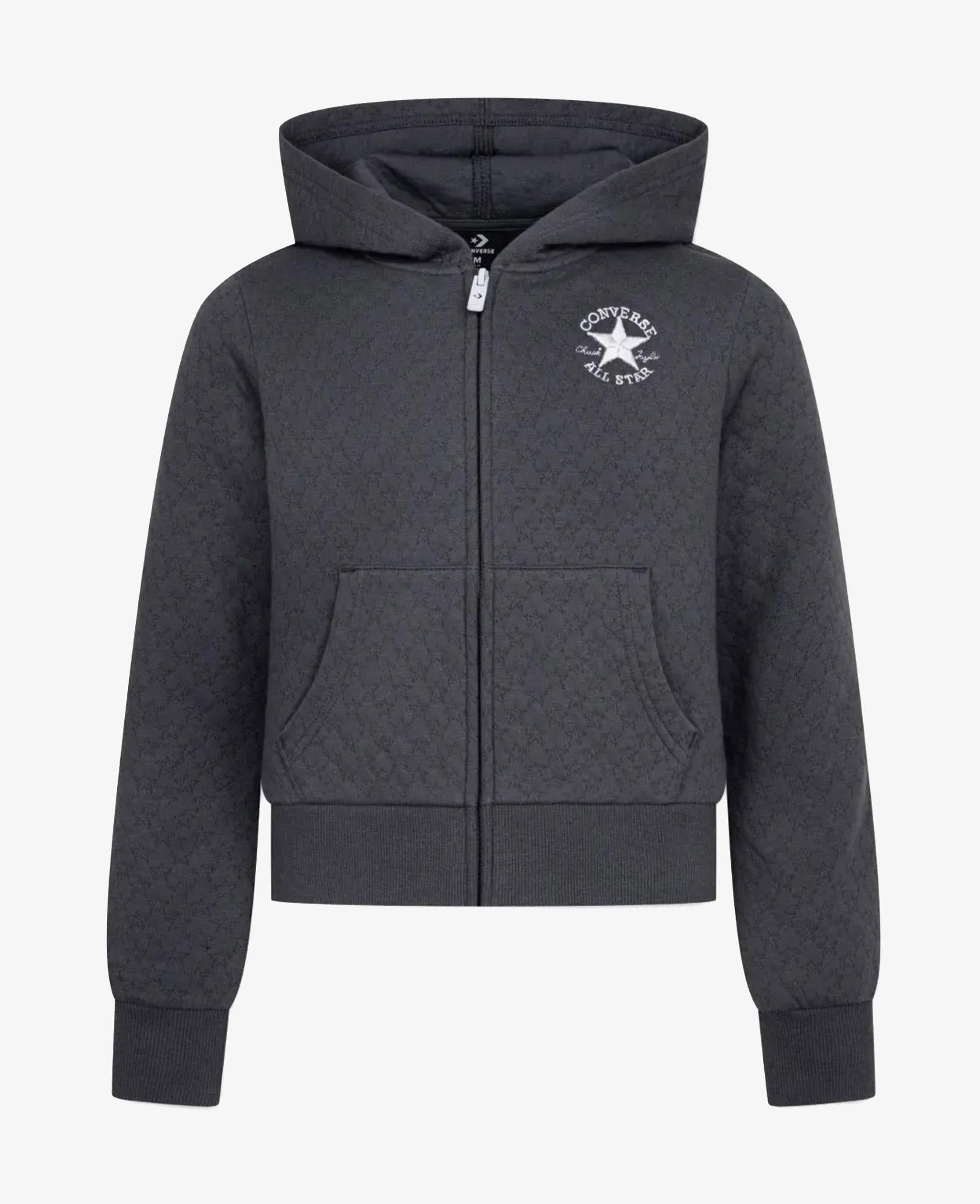 Converse Star Pointelle Çocuk Siyah Sweatshirt