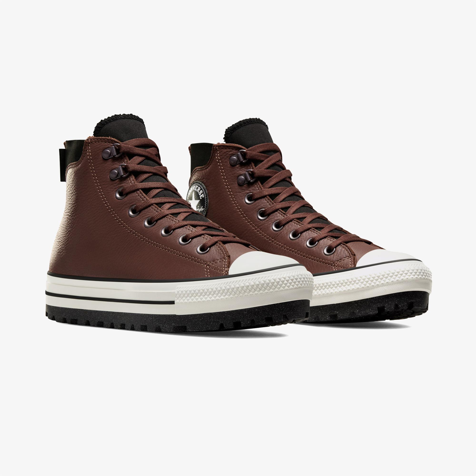 Converse Chuck Taylor All Star City Trek Unisex Kahverengi Deri Bot