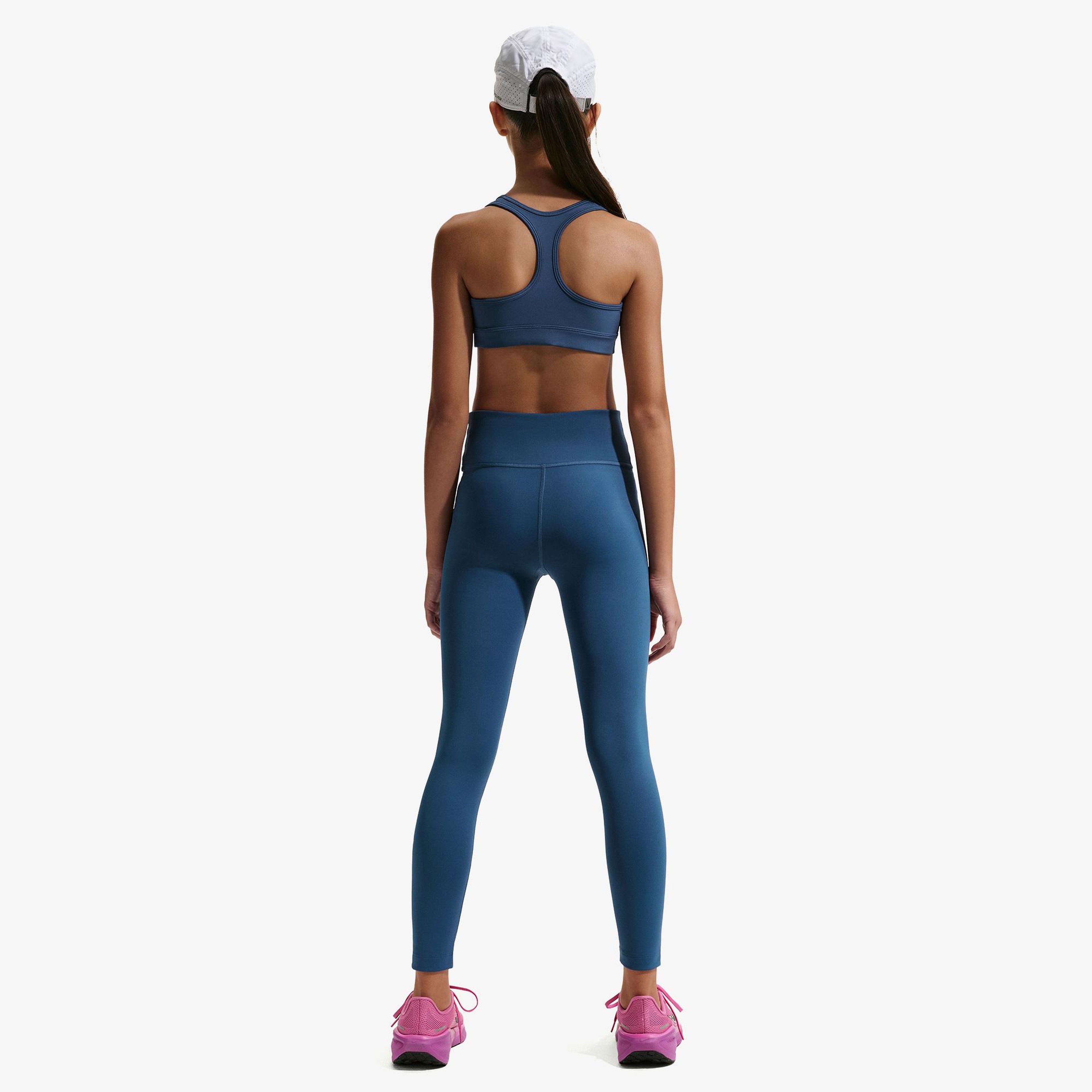 Nike Dri-Fit Swoosh Çocuk Mavi Bra