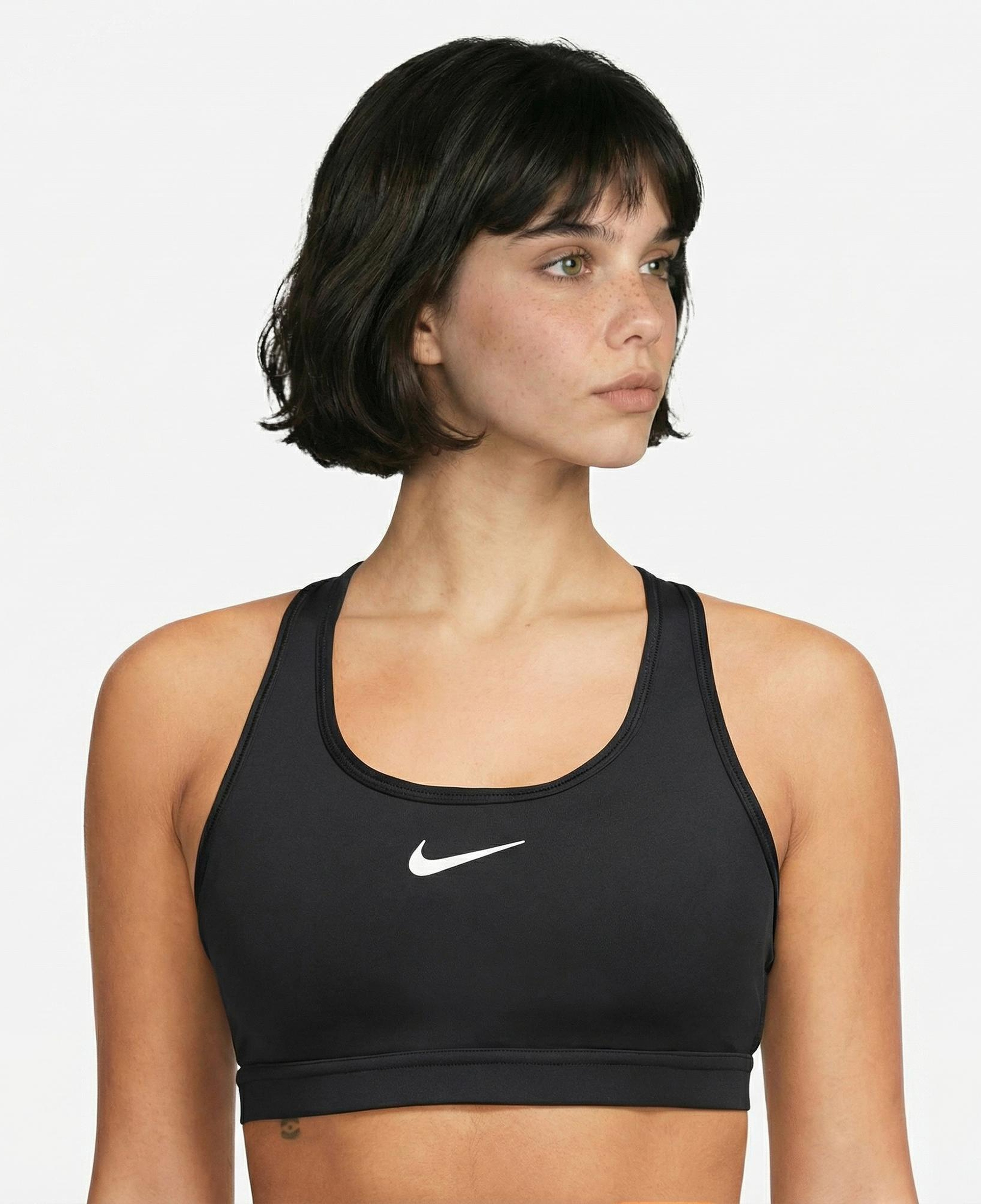Nike Swoosh Med Sport Kadın Siyah Bra