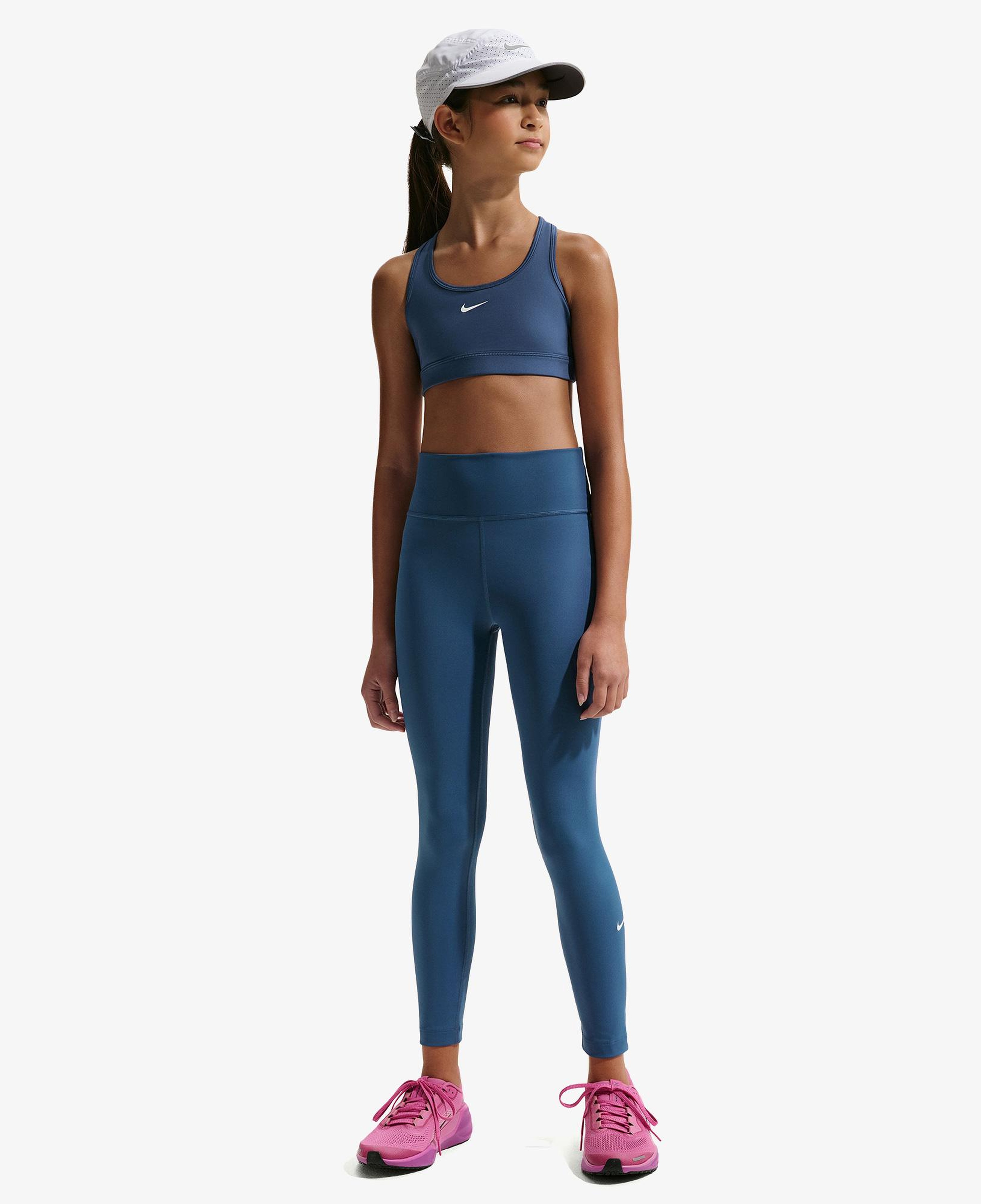 Nike Dri-Fit Swoosh Çocuk Mavi Bra