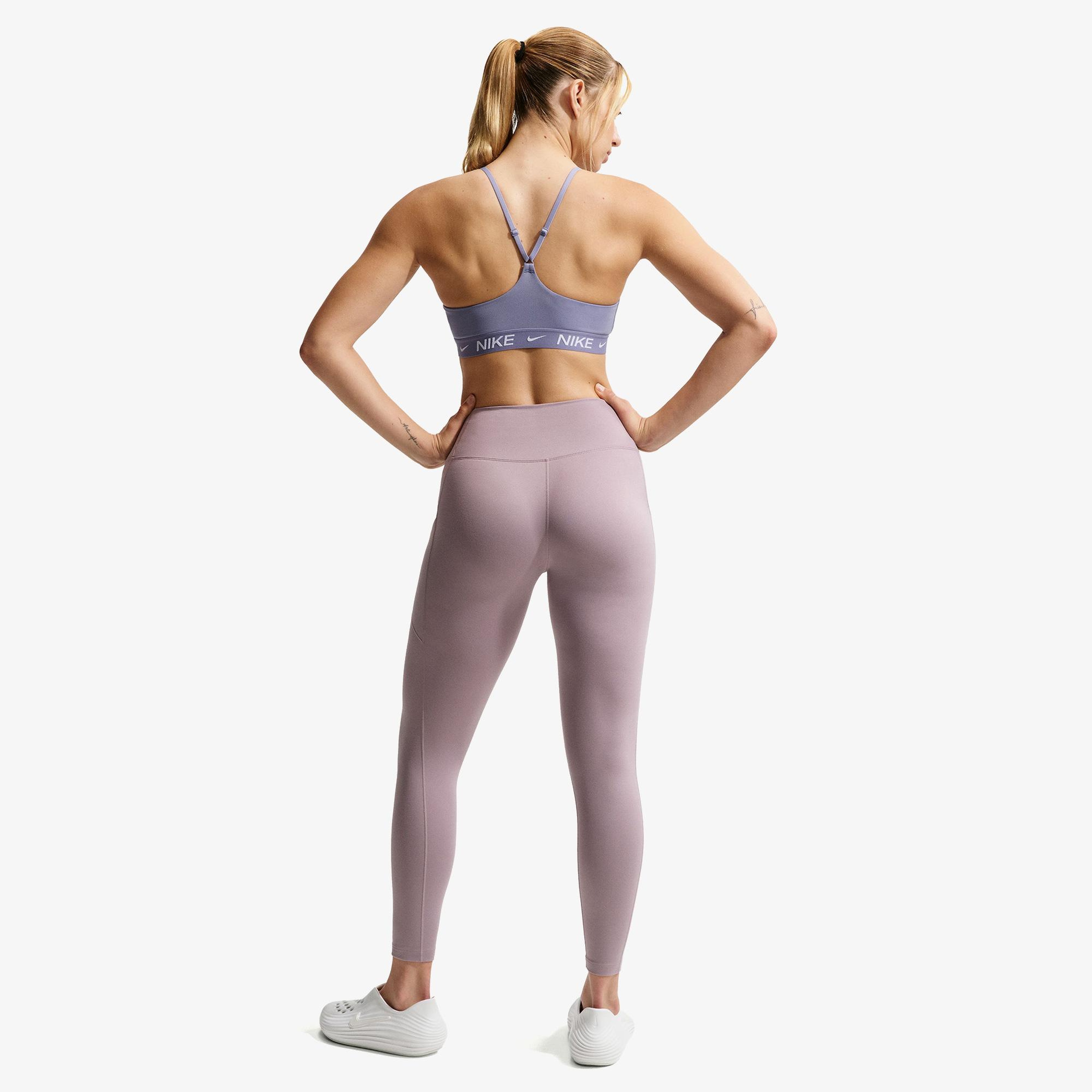 Nike Dri-Fit Indy Light Support Kadın Mor Bra