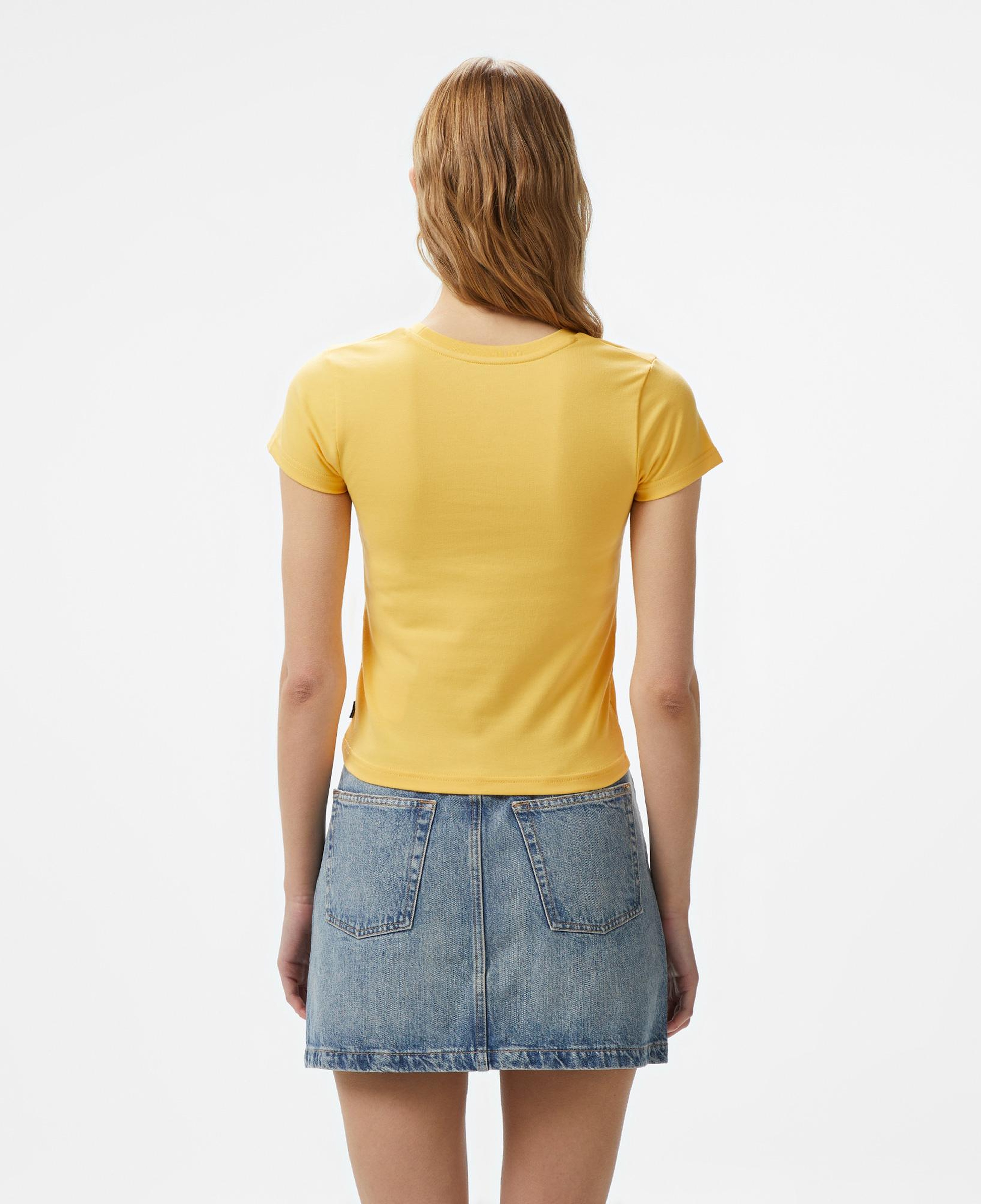 Converse Slim Fit Kadın Sarı T-Shirt