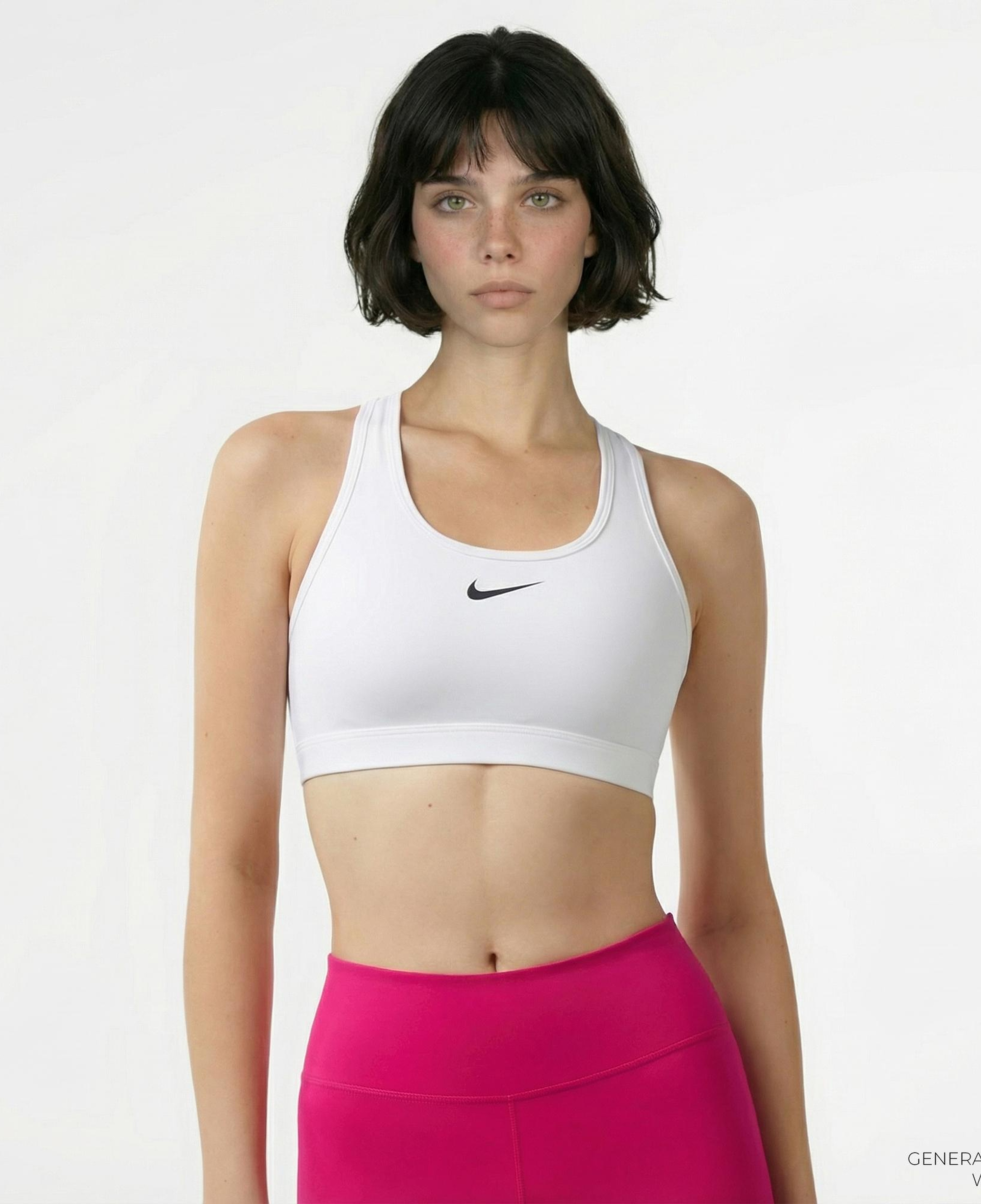 Nike Swoosh Med Sport Kadın Beyaz Bra