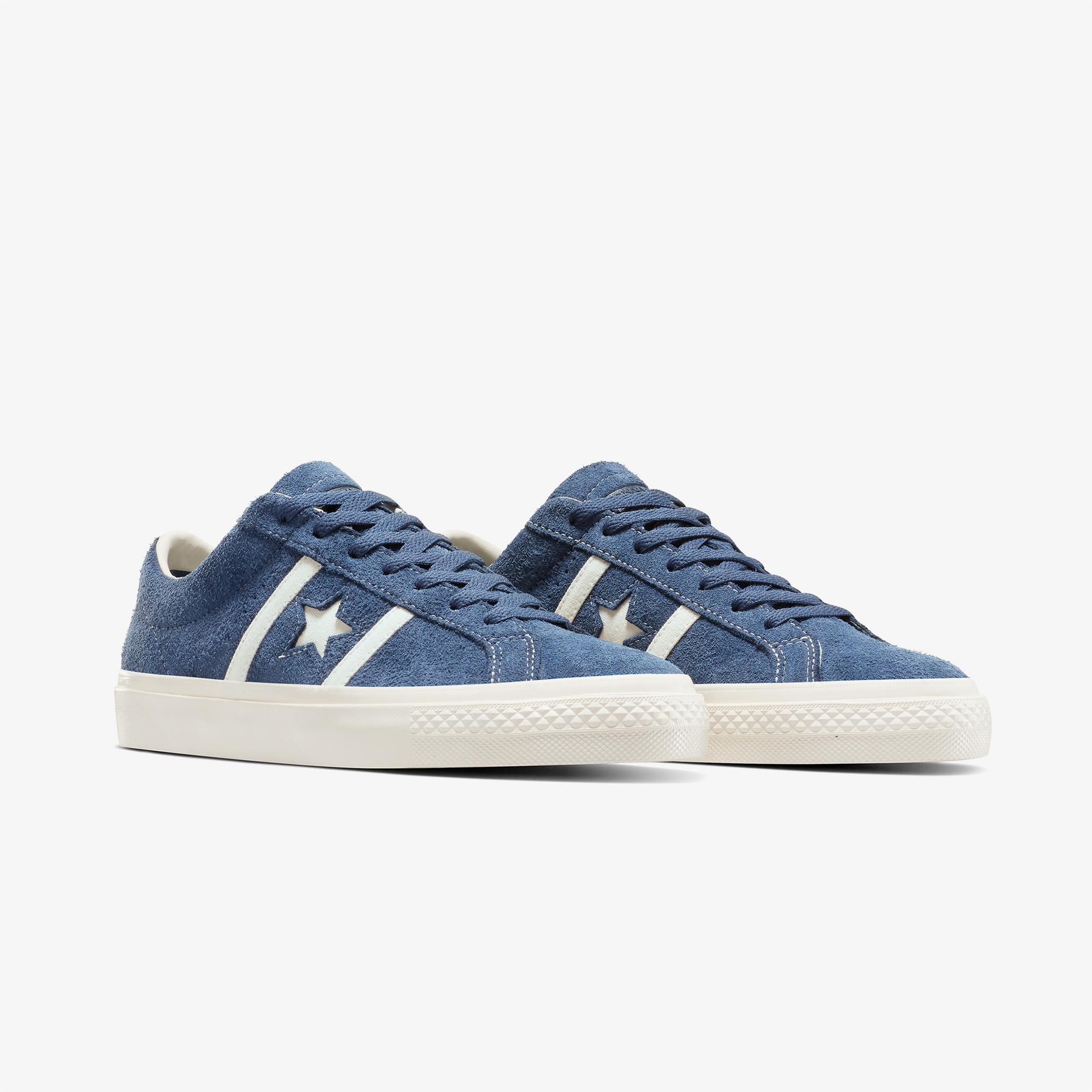 Converse One Star Academy Pro Unisex Lacivert Süet Sneaker