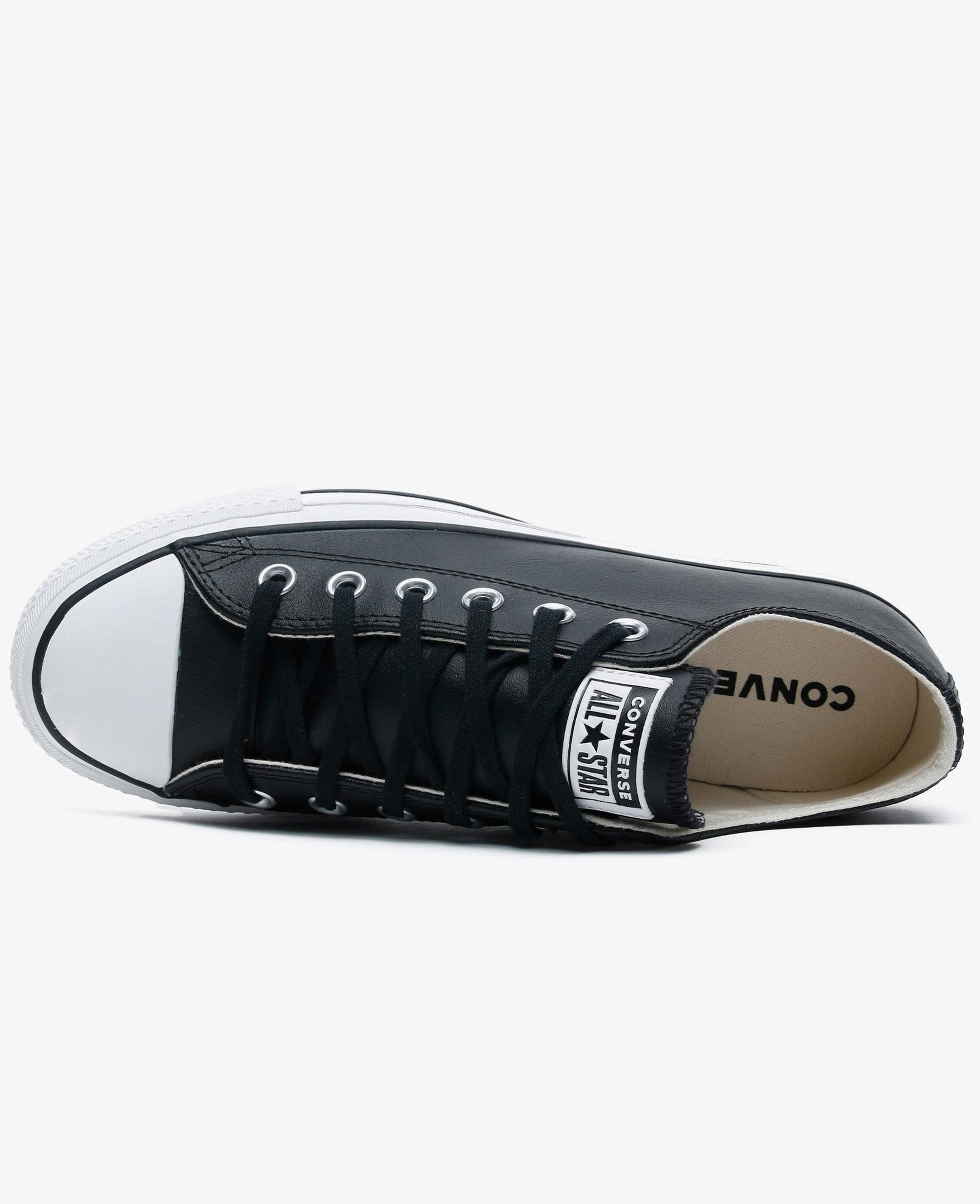 Converse Chuck Taylor All Star Lift Unisex Siyah Deri Platform Sneaker