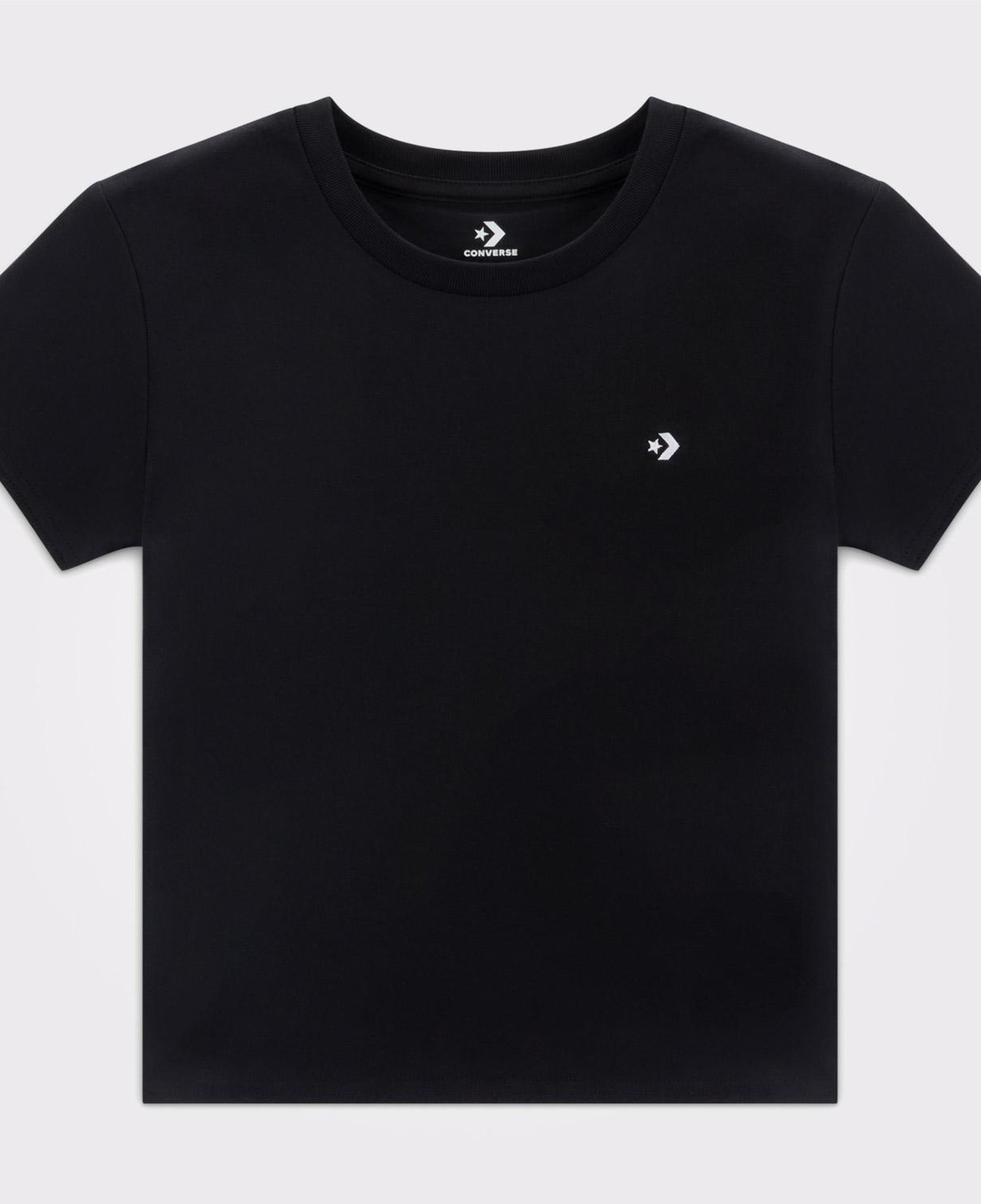 Converse Slim Fit Kadın Siyah T-Shirt