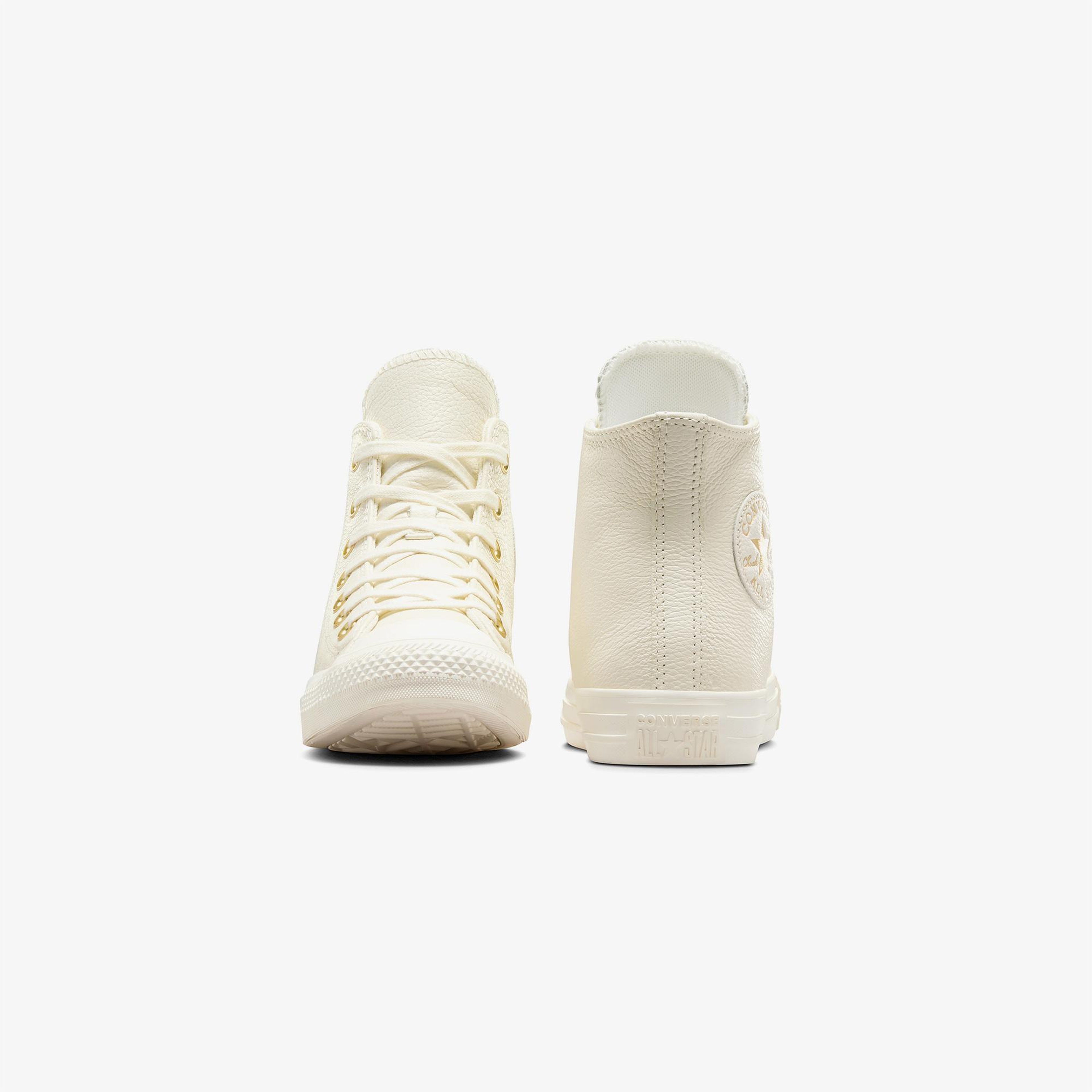 Converse Chuck Taylor All Star Kadın Krem Deri Sneaker