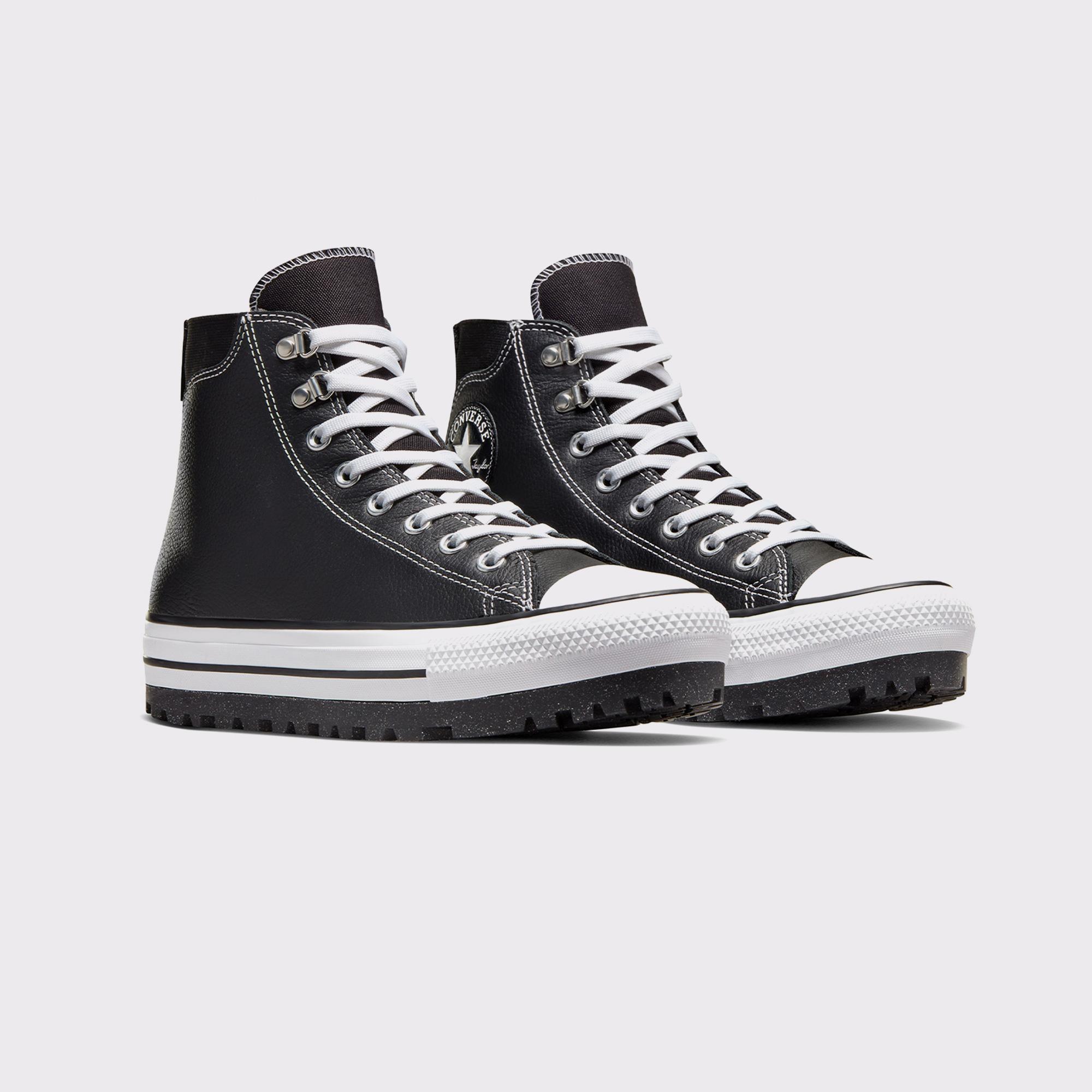 Converse Chuck Taylor All Star City Trek Unisex Siyah Deri Bot