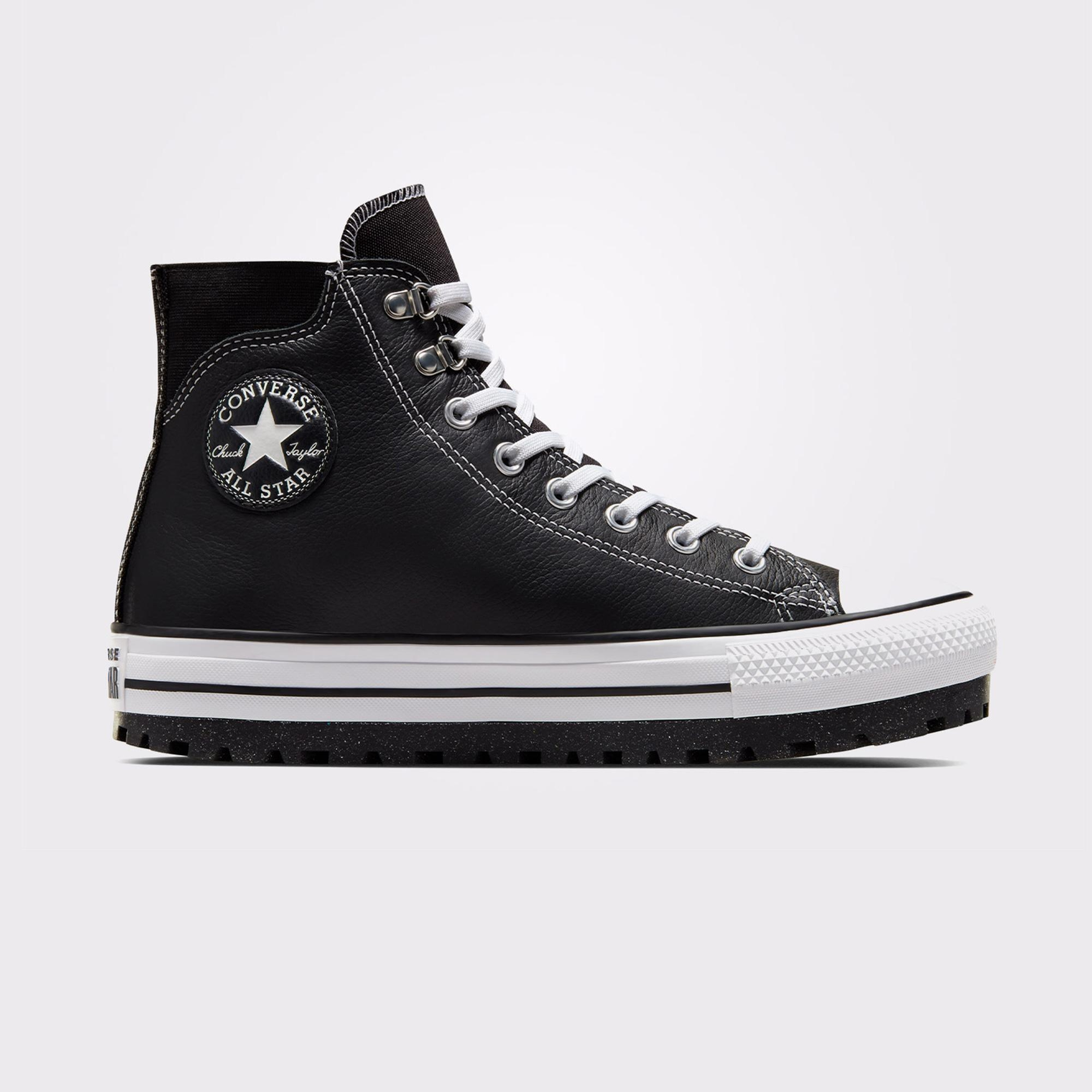 Converse Chuck Taylor All Star City Trek Unisex Siyah Deri Bot