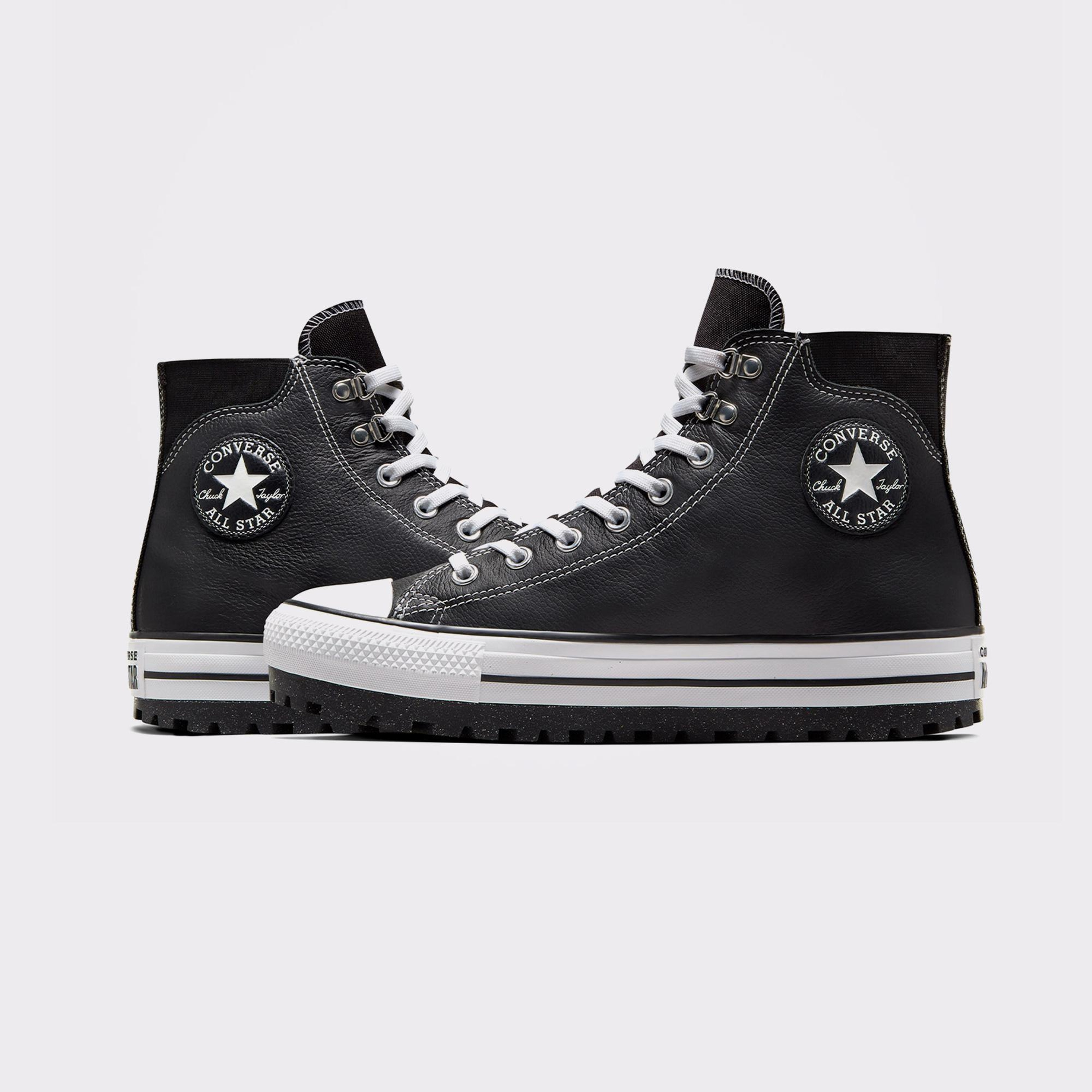 Converse Chuck Taylor All Star City Trek Unisex Siyah Deri Bot