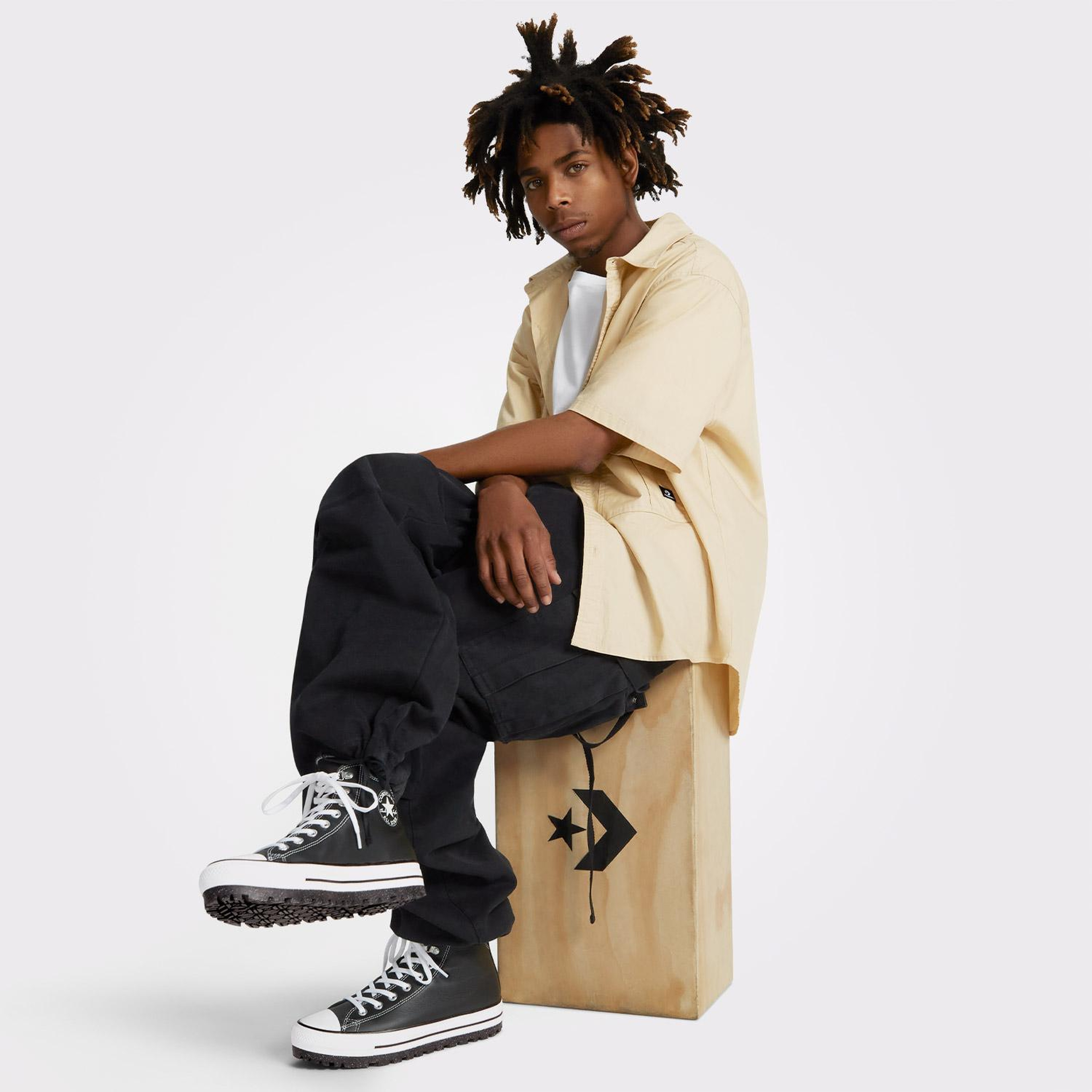 Converse Chuck Taylor All Star City Trek Unisex Siyah Deri Bot