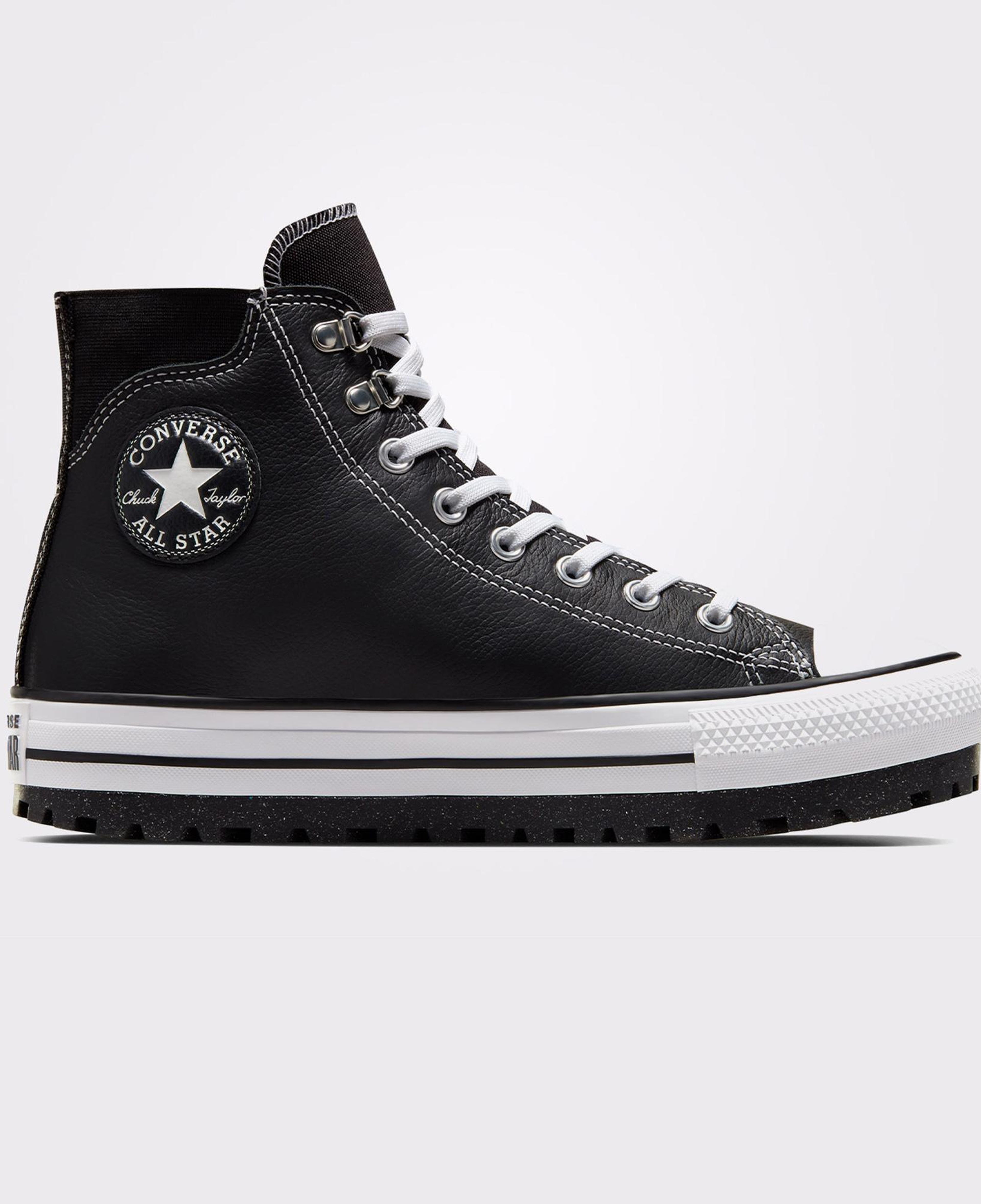 Converse Chuck Taylor All Star City Trek Unisex Siyah Deri Bot