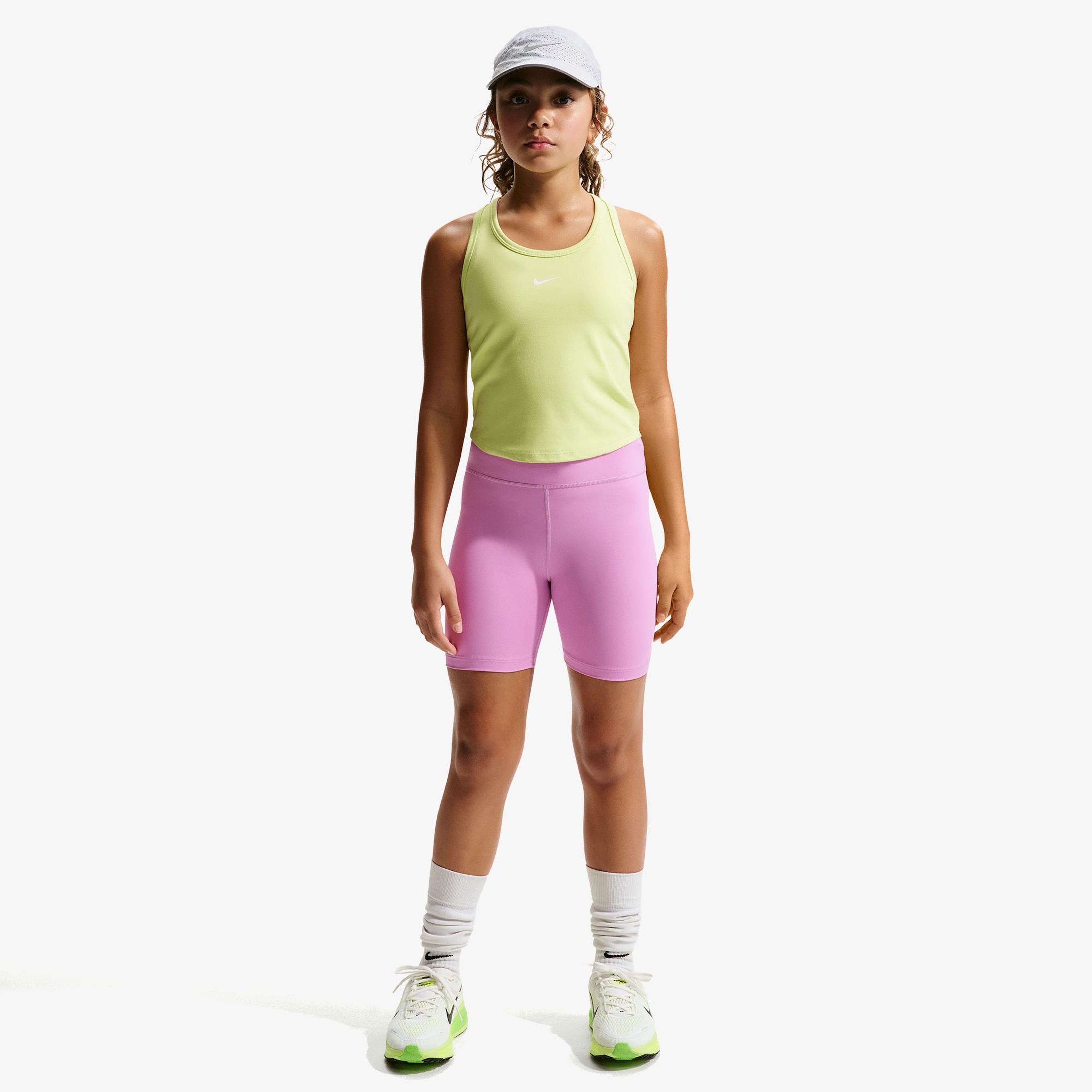 Nike Dri-Fit One 13 cm Çocuk Pembe Kısa Tayt