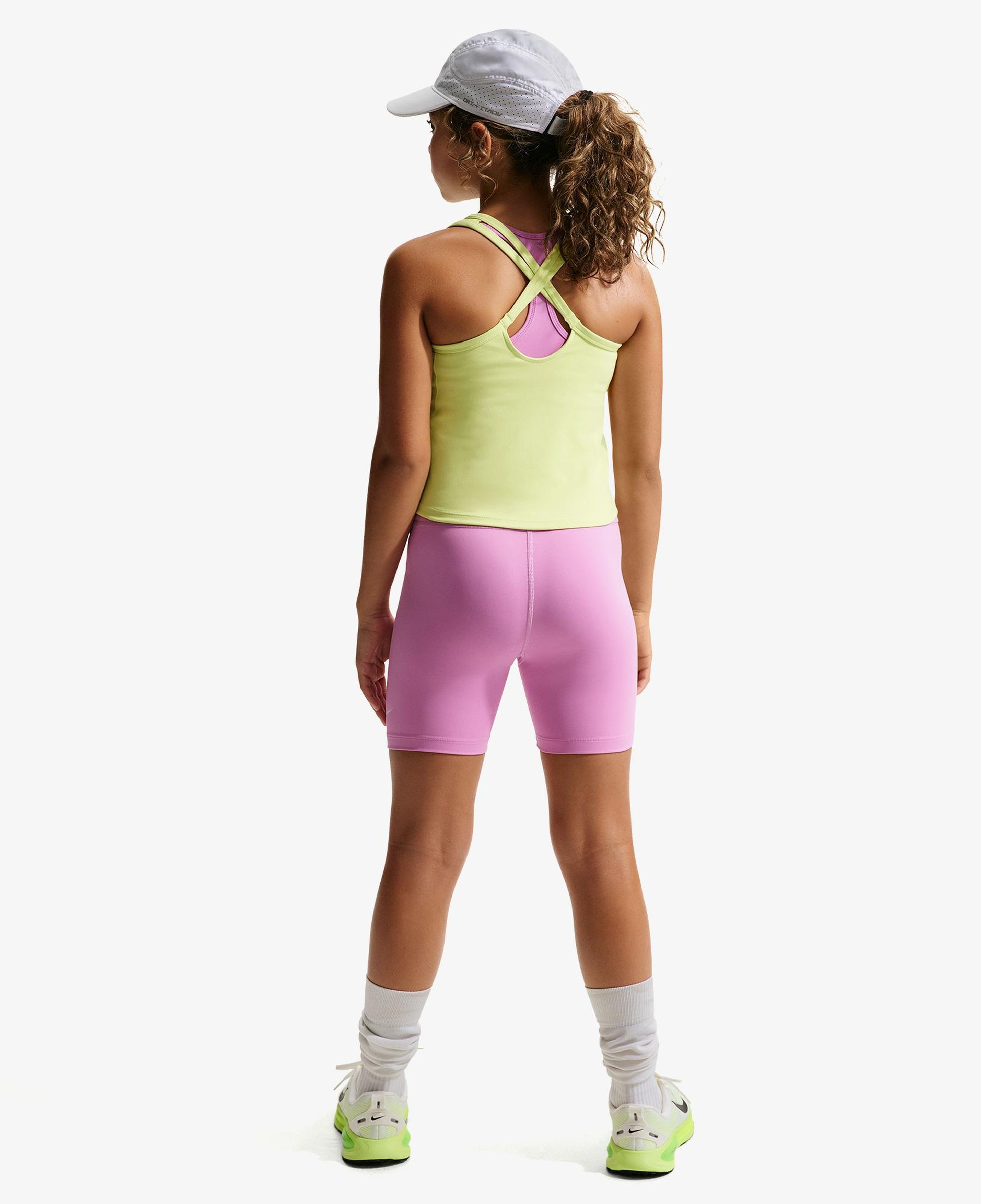 Nike Dri-Fit One 13 cm Çocuk Pembe Kısa Tayt