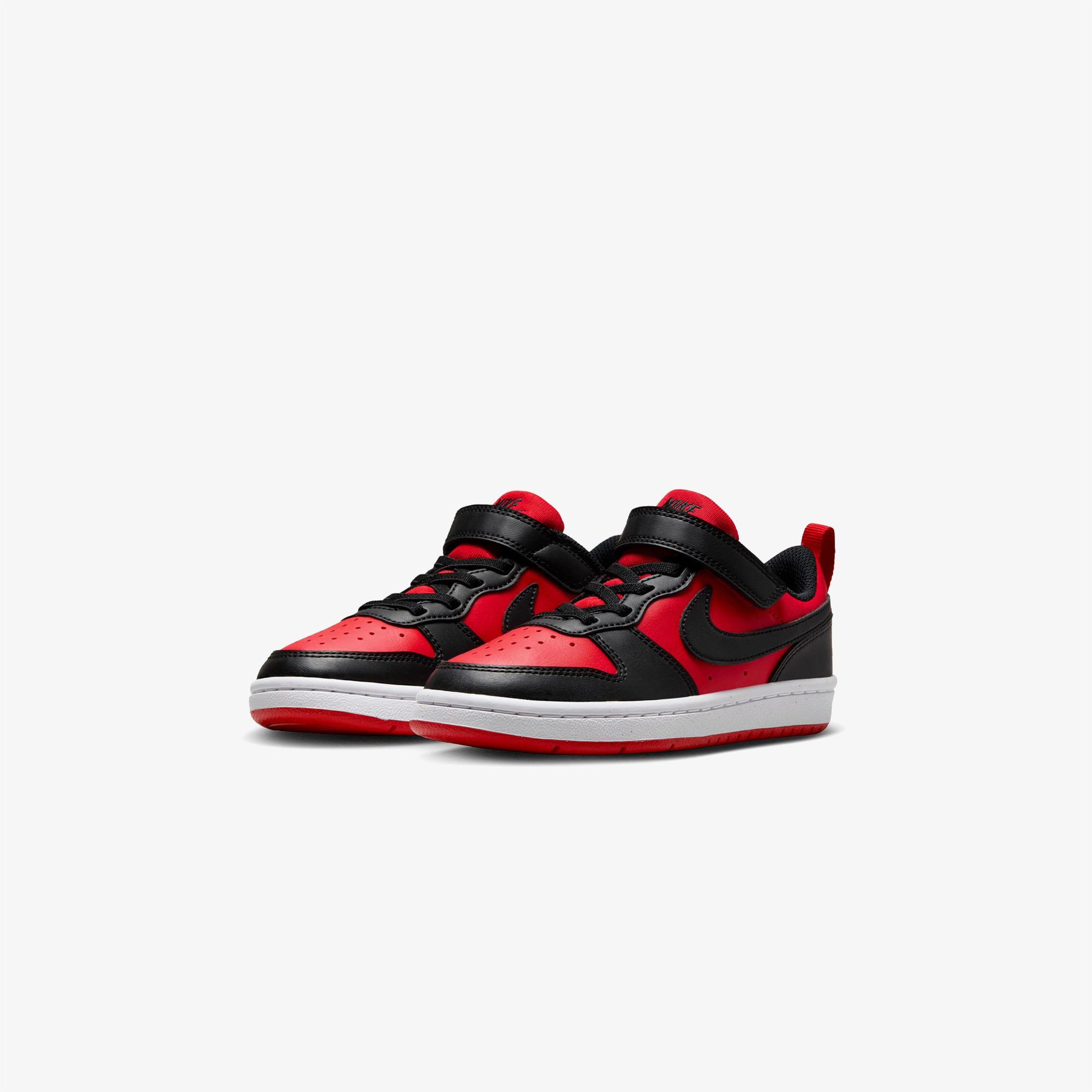 Nike Court Borough Low Recraft Çocuk Kırmızı Spor Ayakkabı