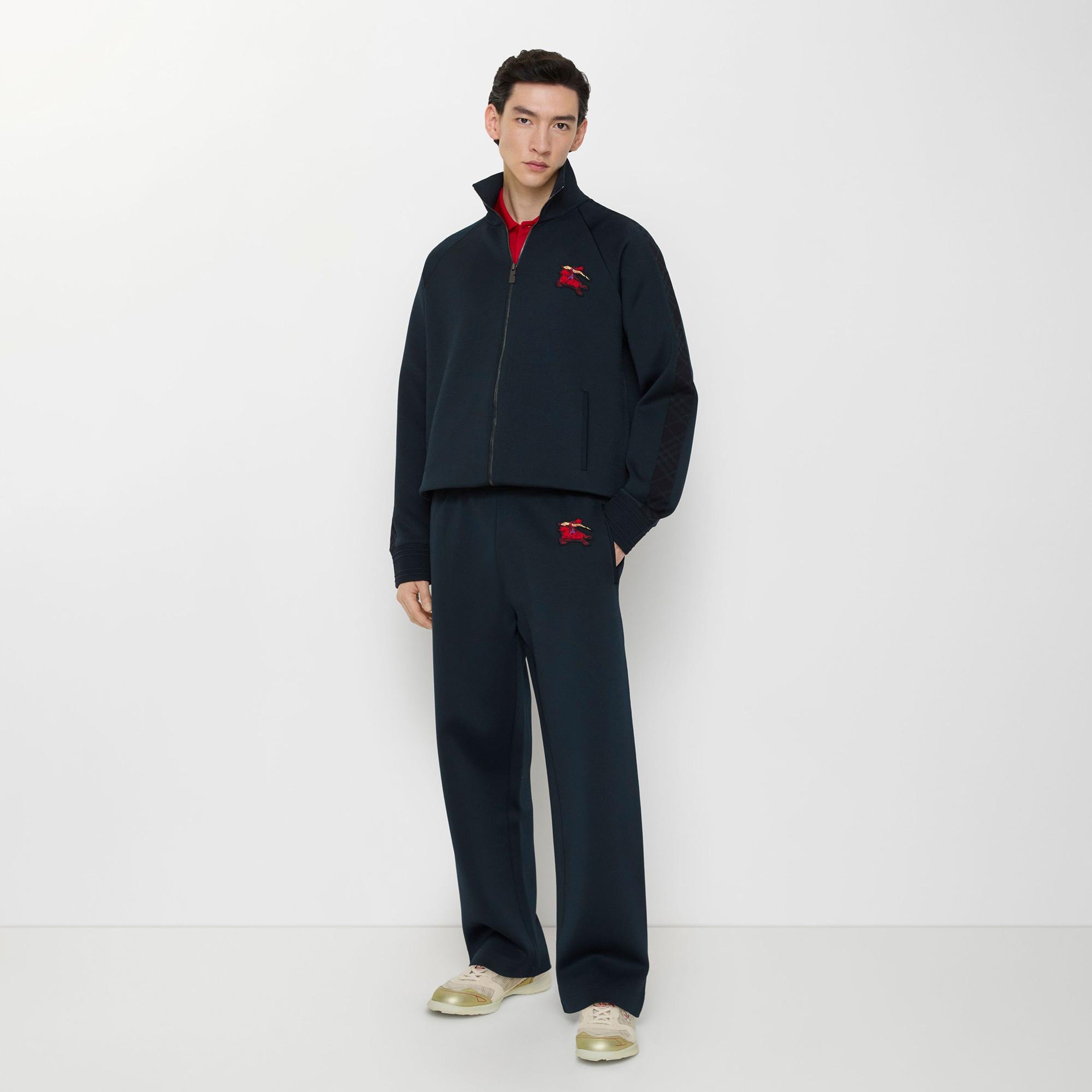 Burberry Ekd Viscose Blend Track Erkek Lacivert Eşofman Altı