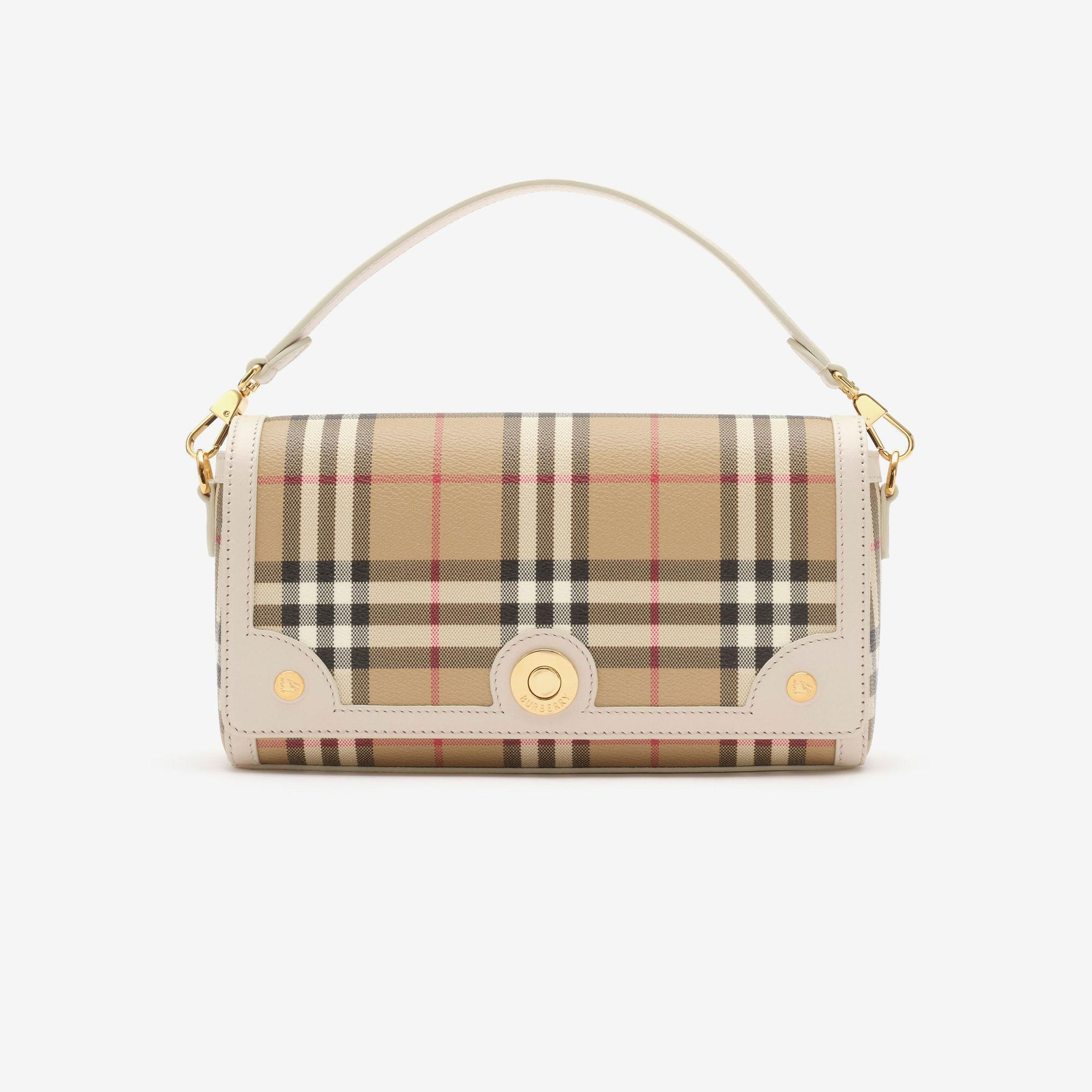 Burberry Top Handle Note Kadın Bej El Çantası