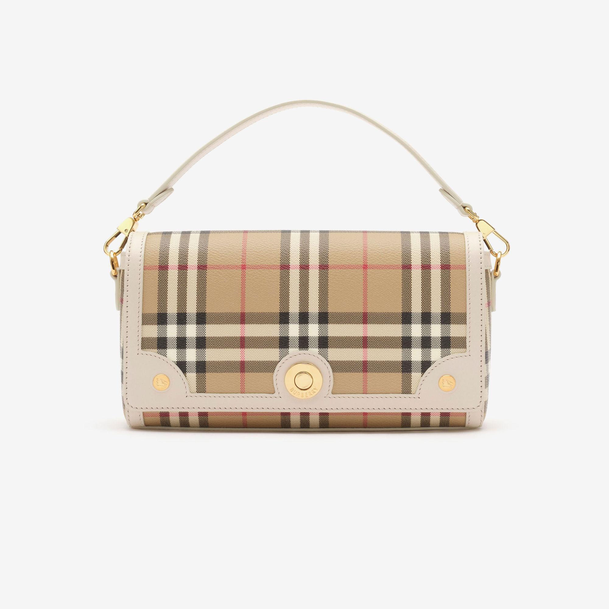 Burberry Top Handle Note Kadın Bej El Çantası