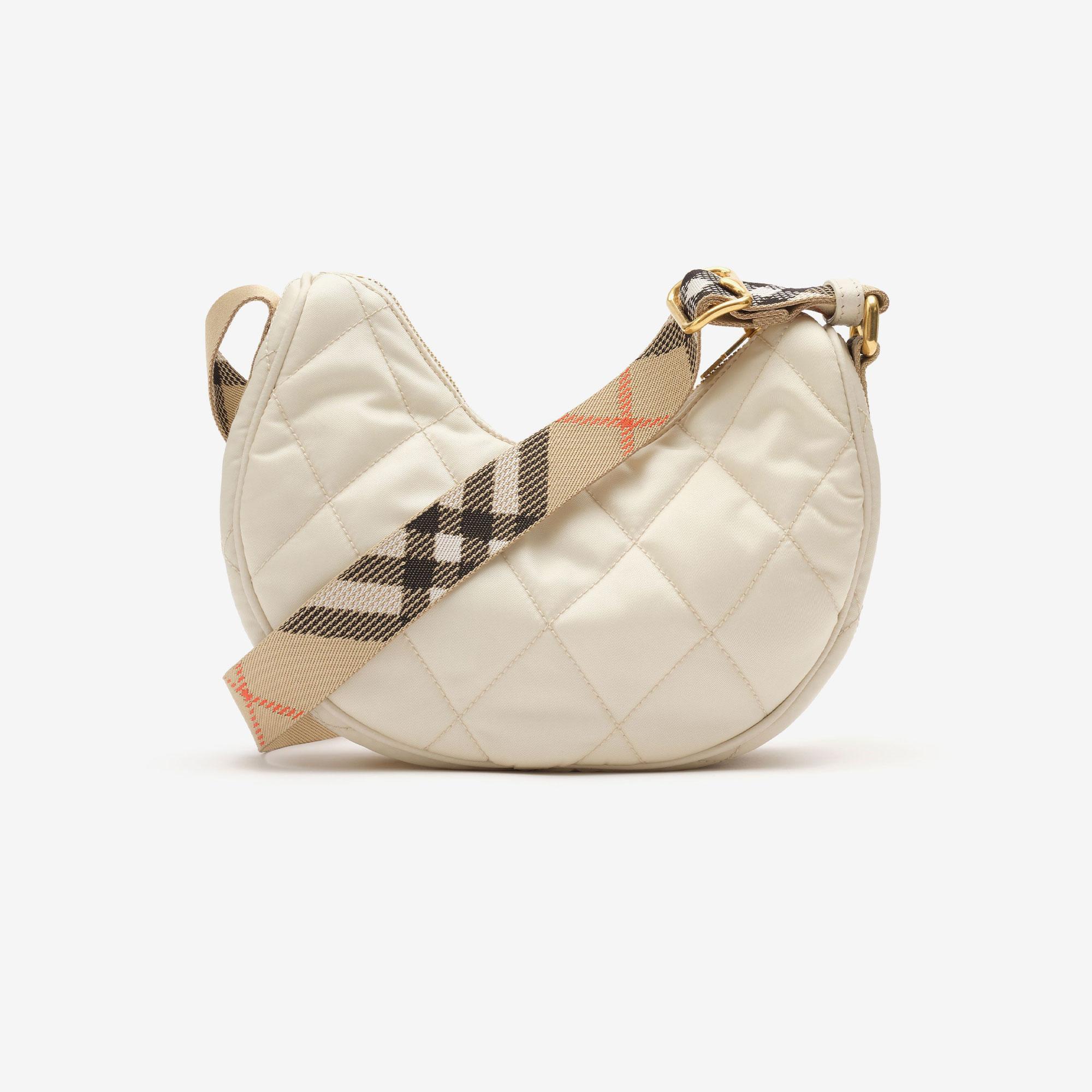 Burberry Horseshoe Kadın Krem El Çantası