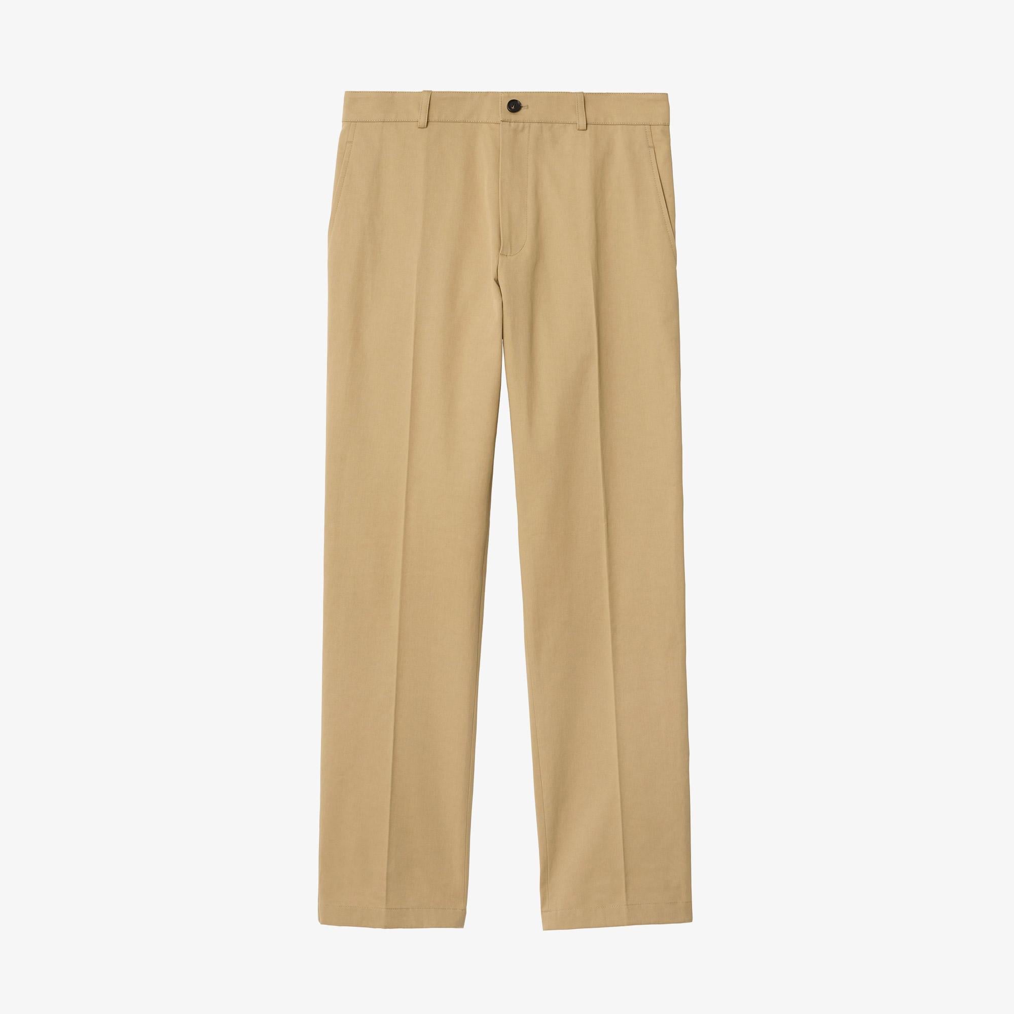 Burberry Cotton Twill Chinos Erkek Bej Pantolon