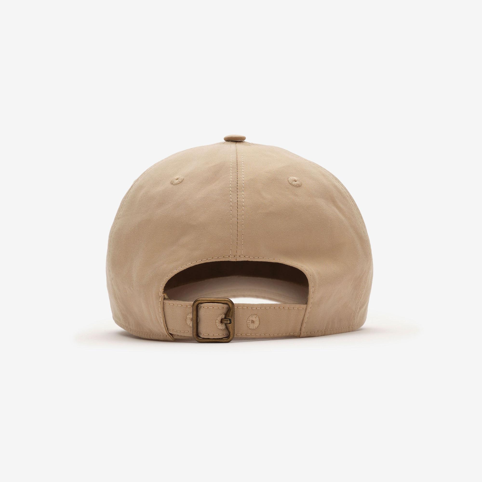 Burberry Logo Gabardine Baseball Erkek Bej Şapka