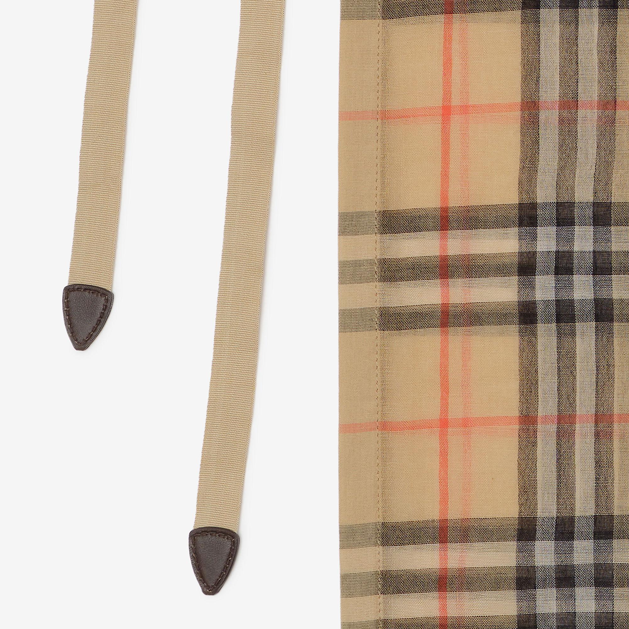 Burberry Check Cotton Sarong Kadın Bej Atkı