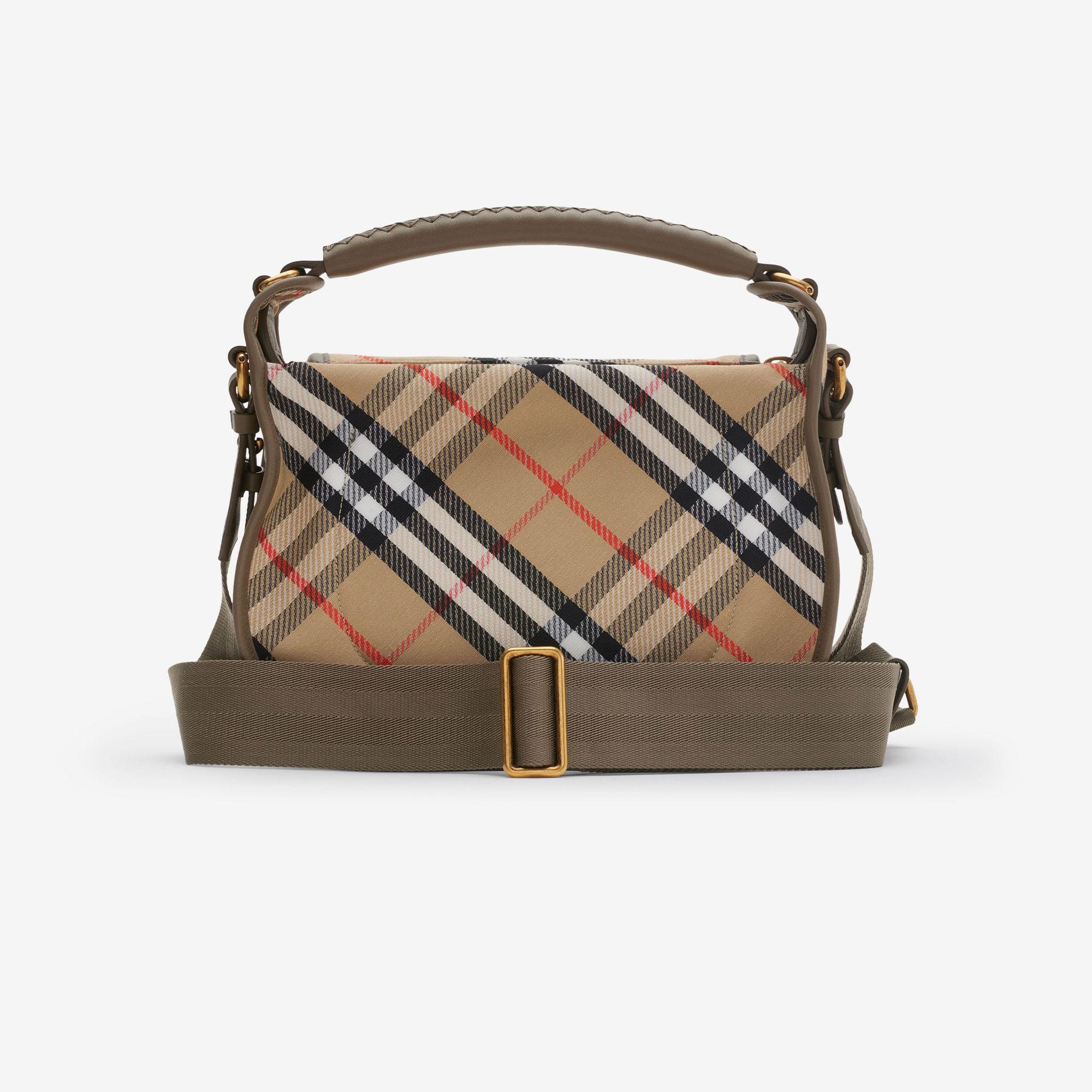 Burberry Small B Clip Messenger Kadın Bej El Çantası