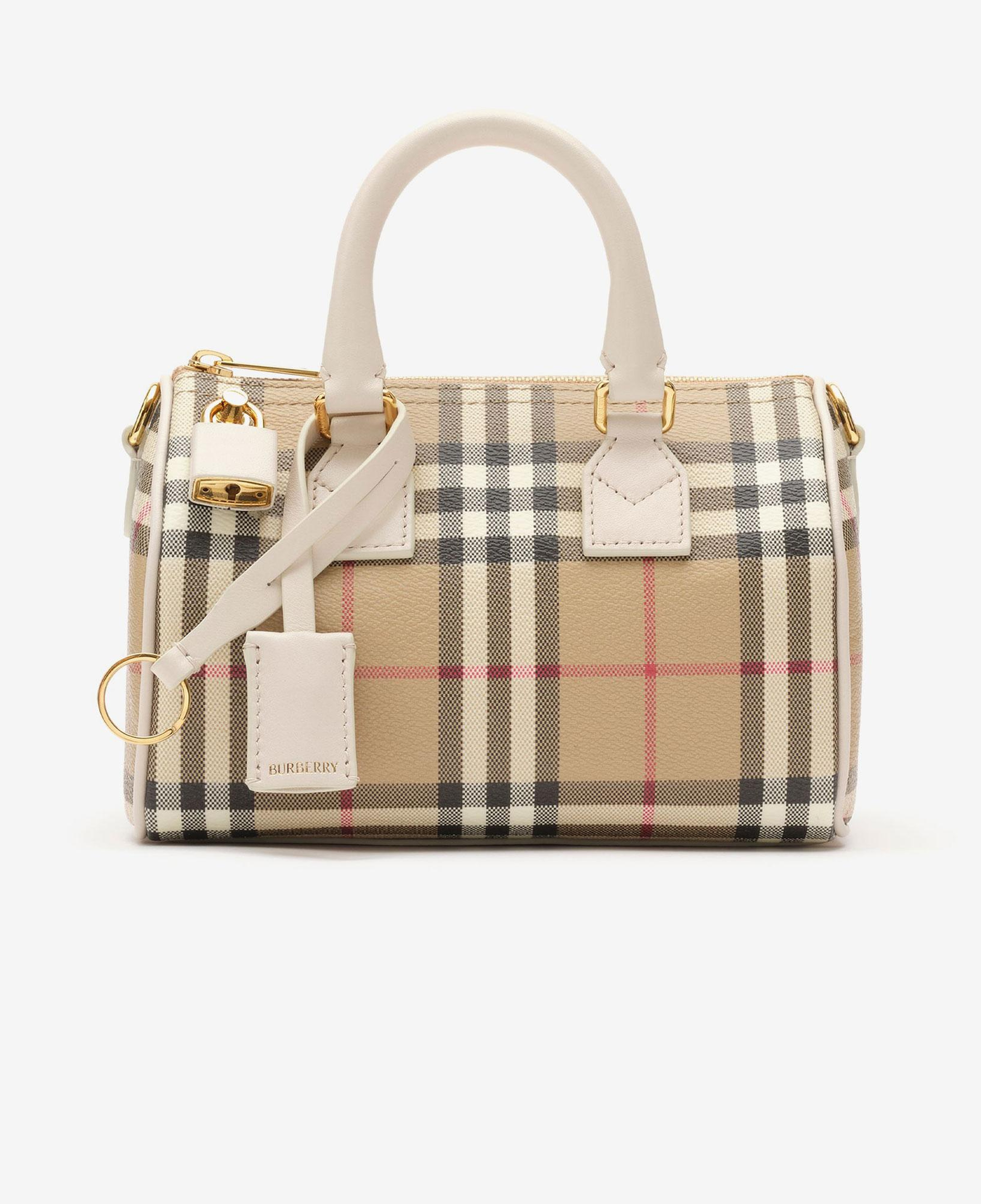 Burberry Mini Check Kadın Bej El Çantası