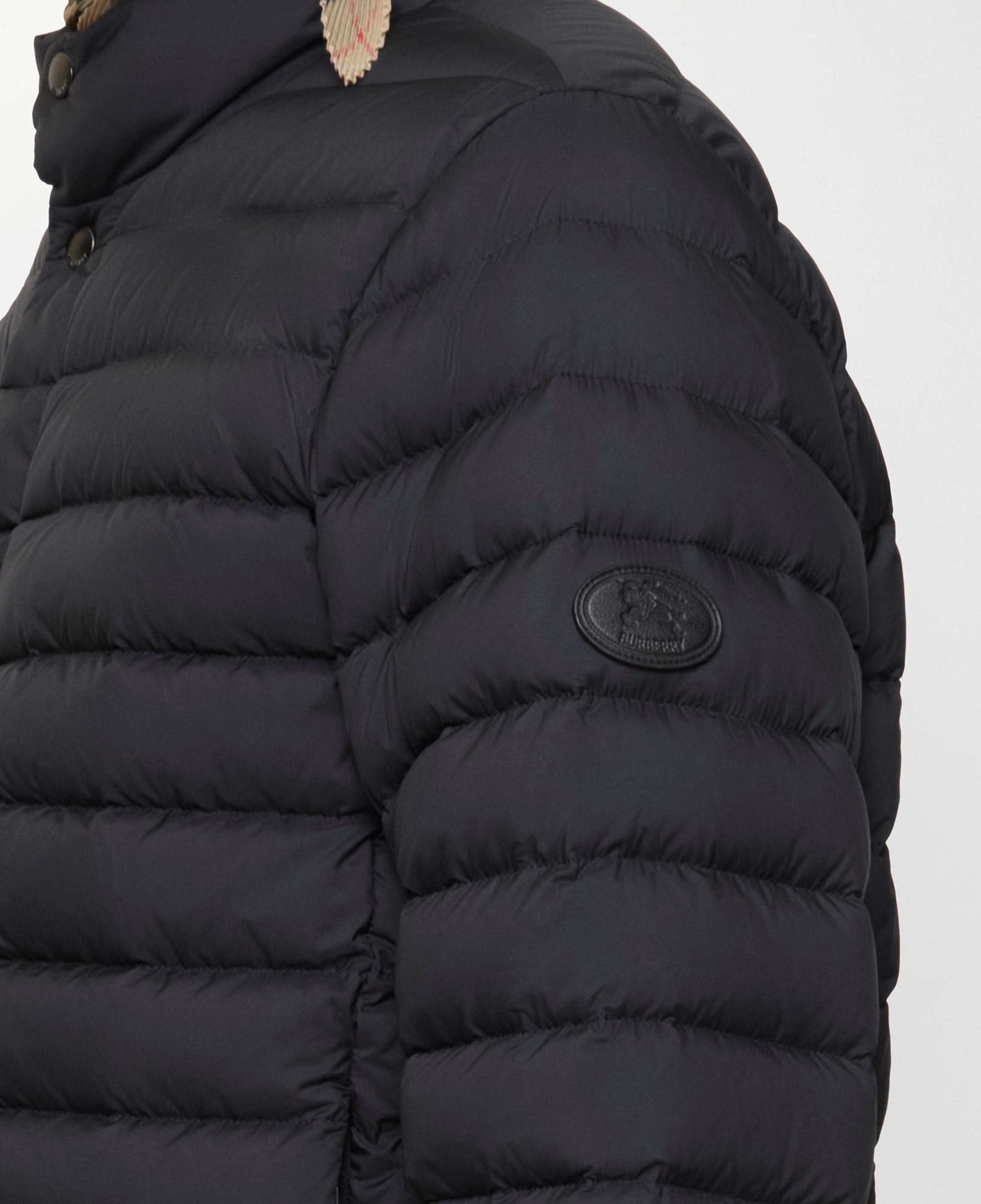Burberry Nylon Puffer Erkek Siyah Mont