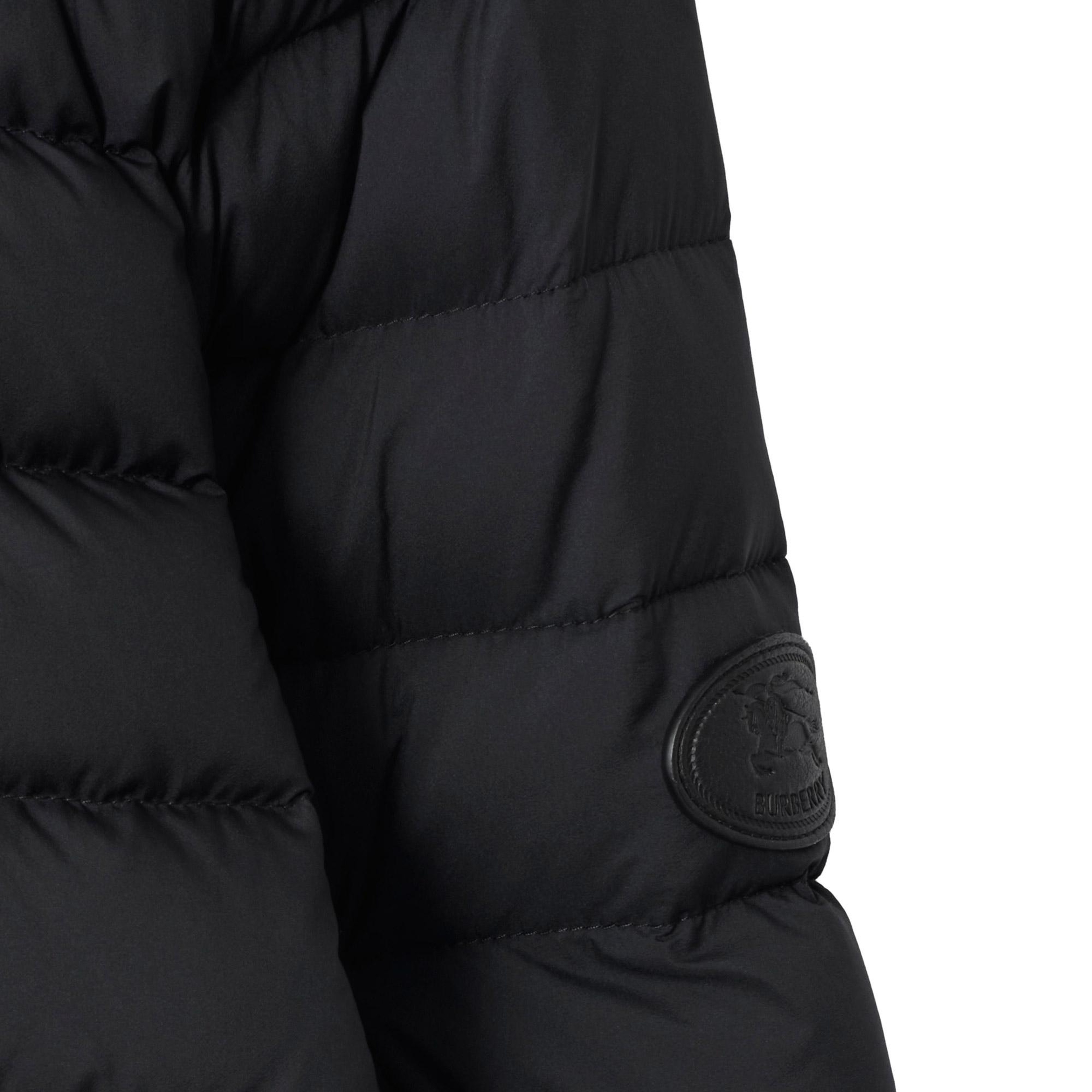 Burberry Nylon Puffer Erkek Siyah Mont