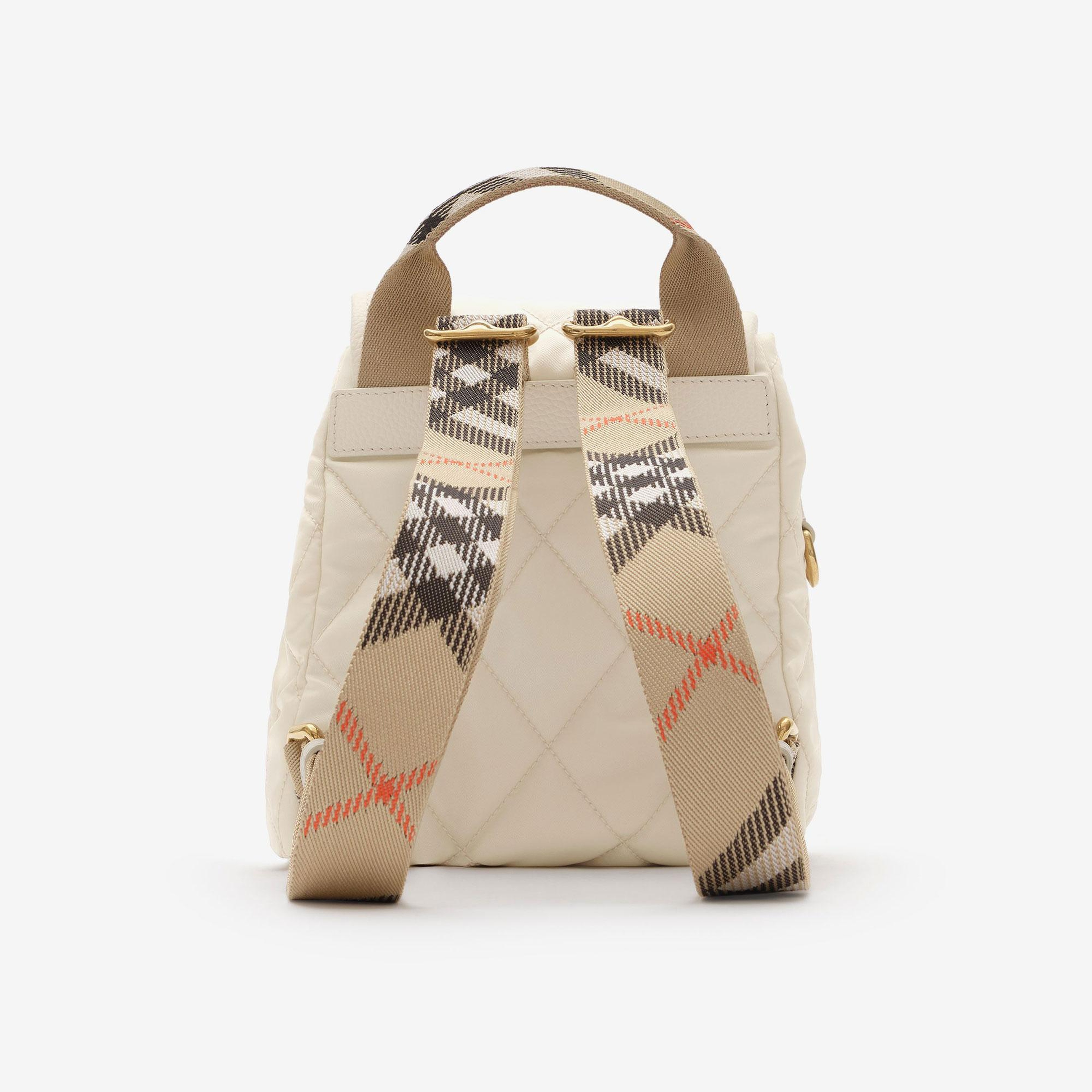 Burberry Mini Horseshoe Kadın Krem Sırt Çantası