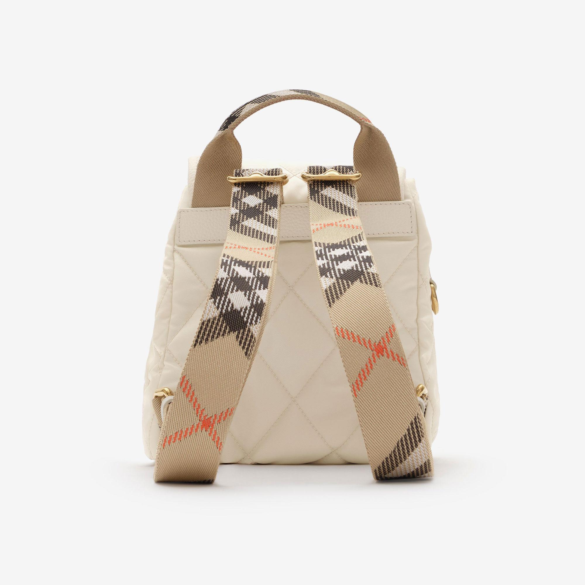 Burberry Mini Horseshoe Kadın Krem Sırt Çantası