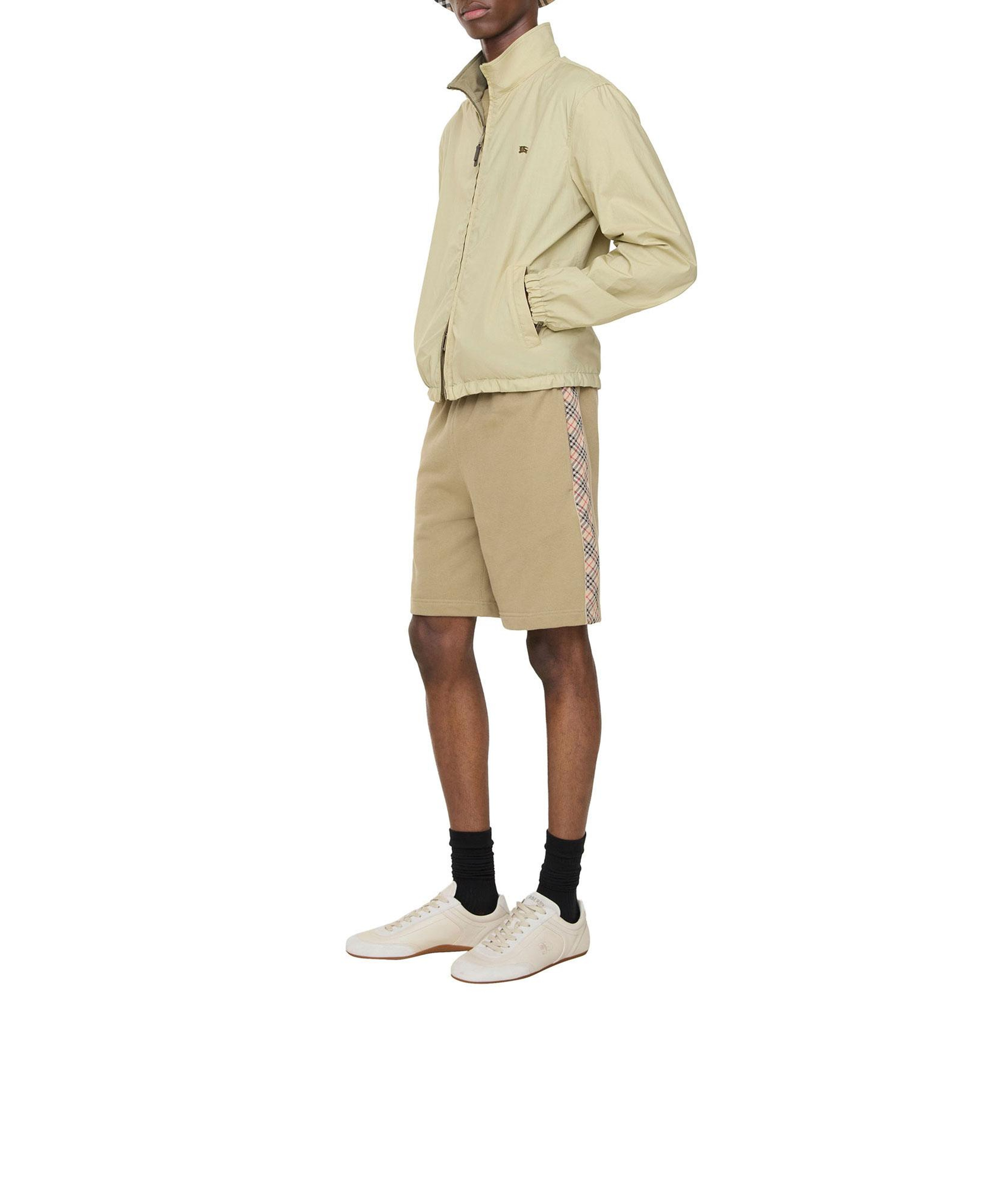 Burberry Check Trim Cotton Erkek Bej Şort