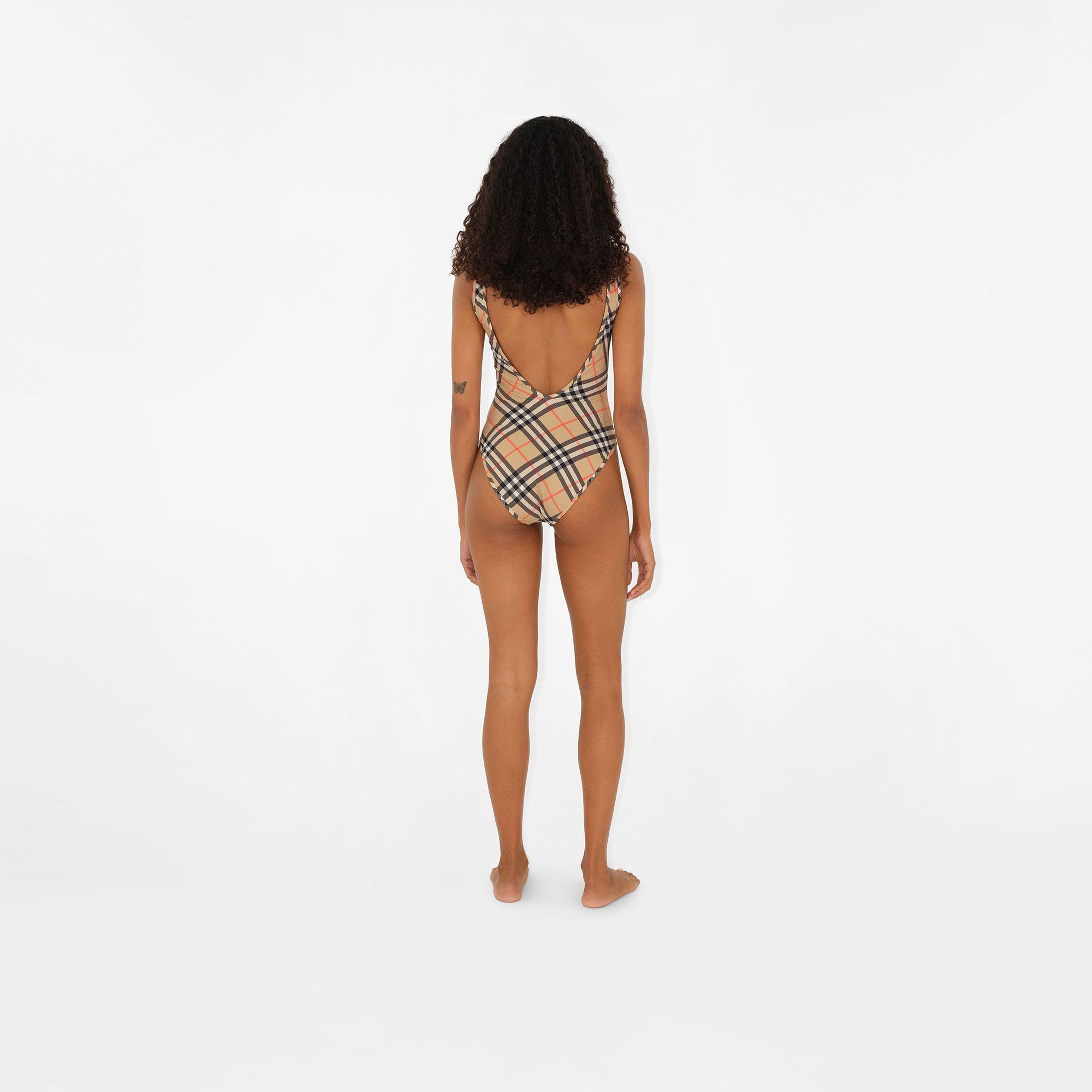Burberry Check Kadın Bej Mayo