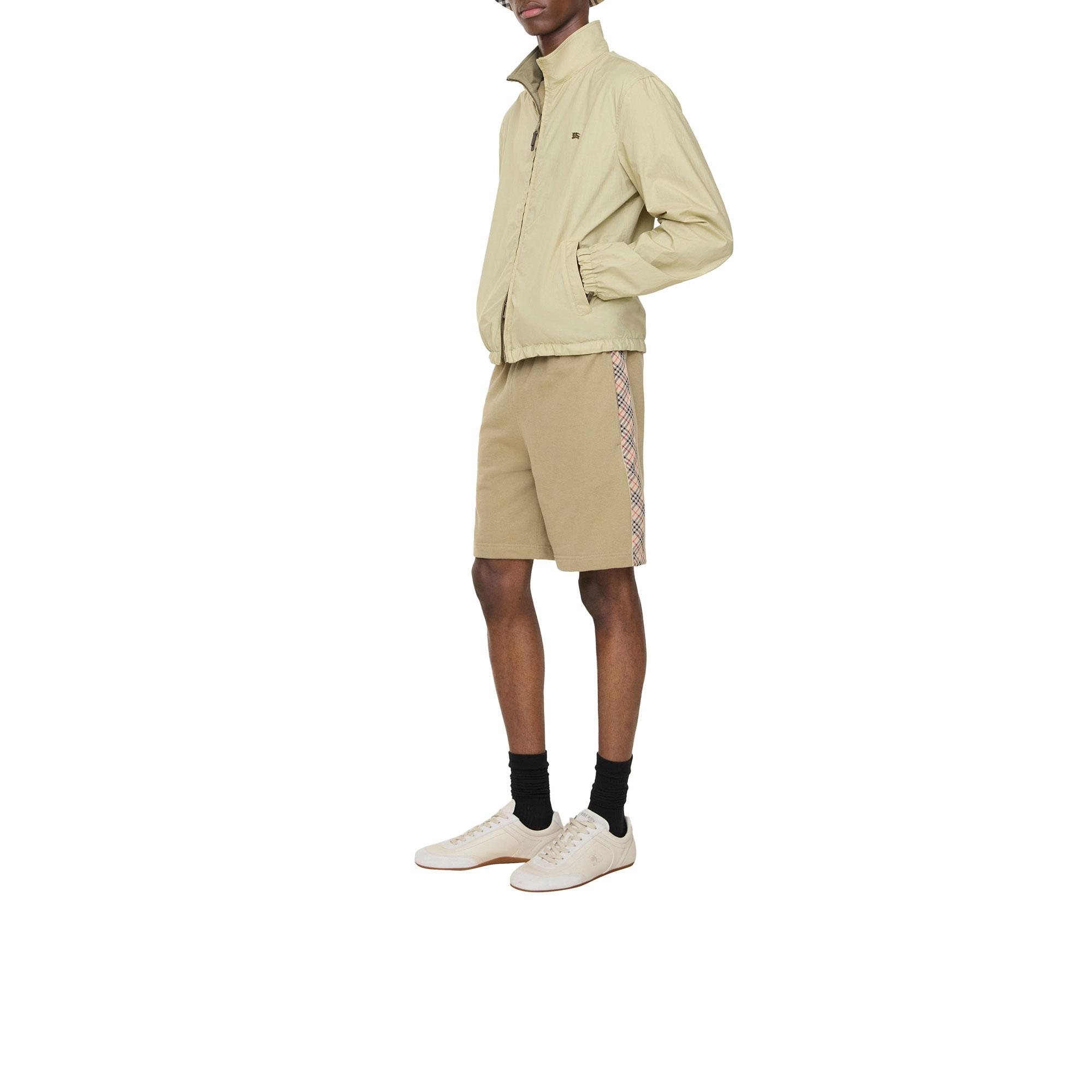 Burberry Check Trim Cotton Erkek Bej Şort