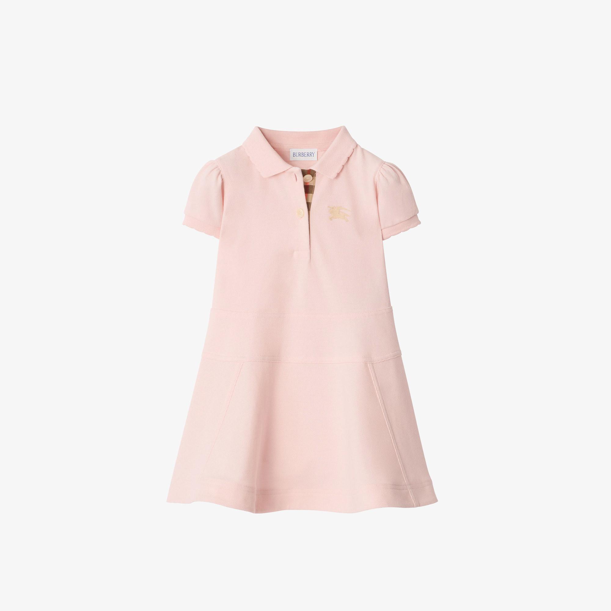 Burberry Cotton Çocuk Pembe Elbise
