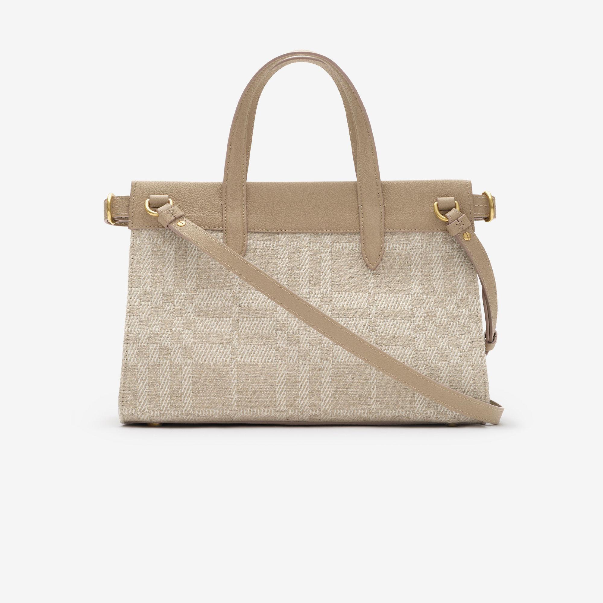 Burberry Small Cotswolds Tote Kadın Krem El Çantası