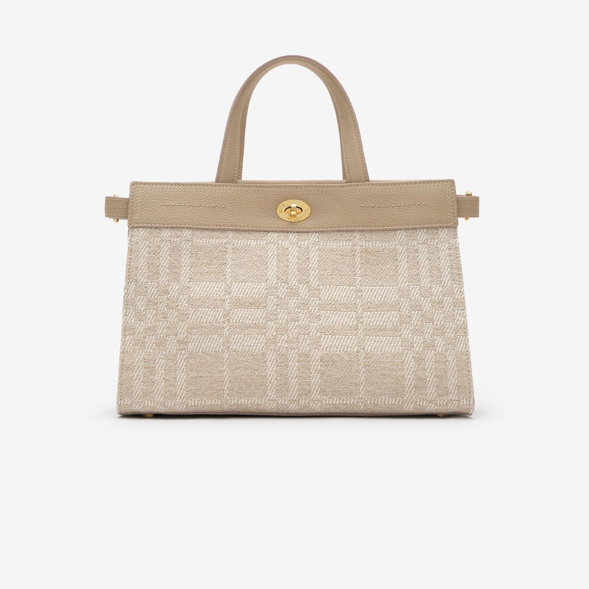 Burberry Small Cotswolds Tote Kadın Krem El Çantası