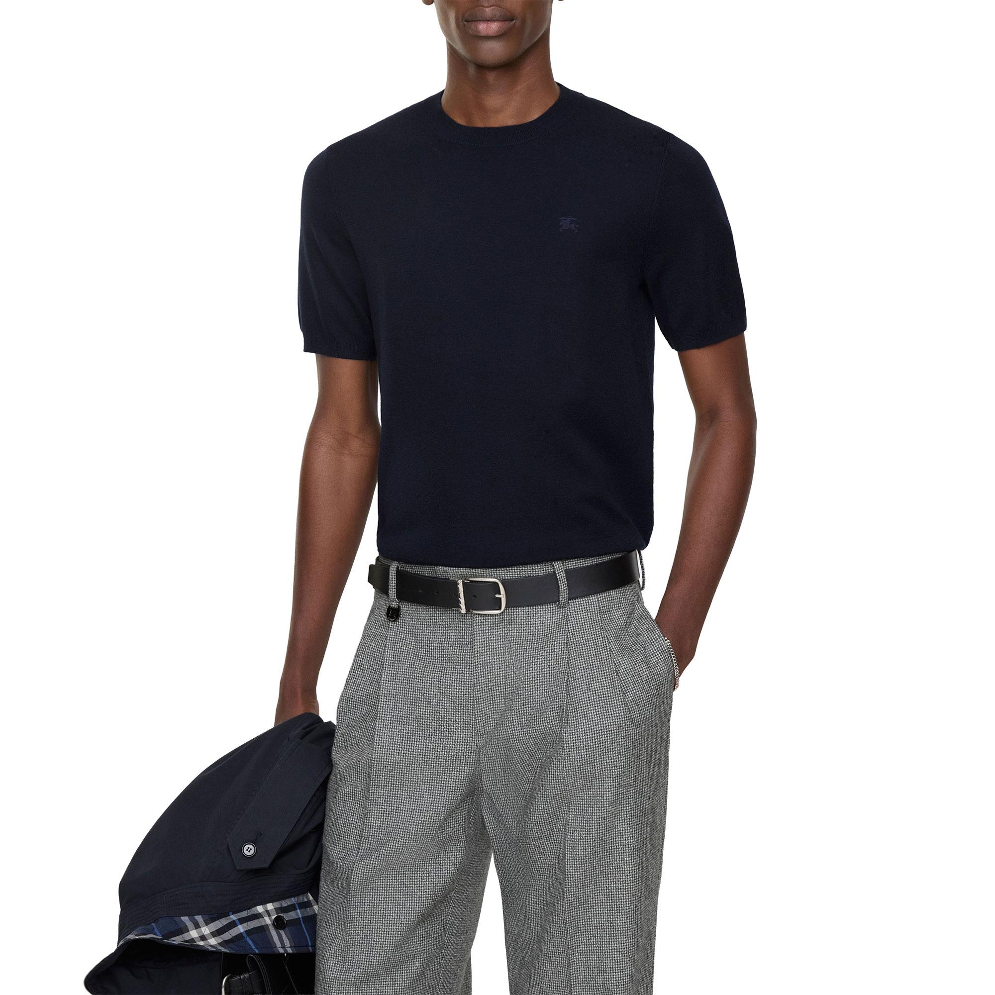 Burberry Cashmere Erkek Lacivert Trıko