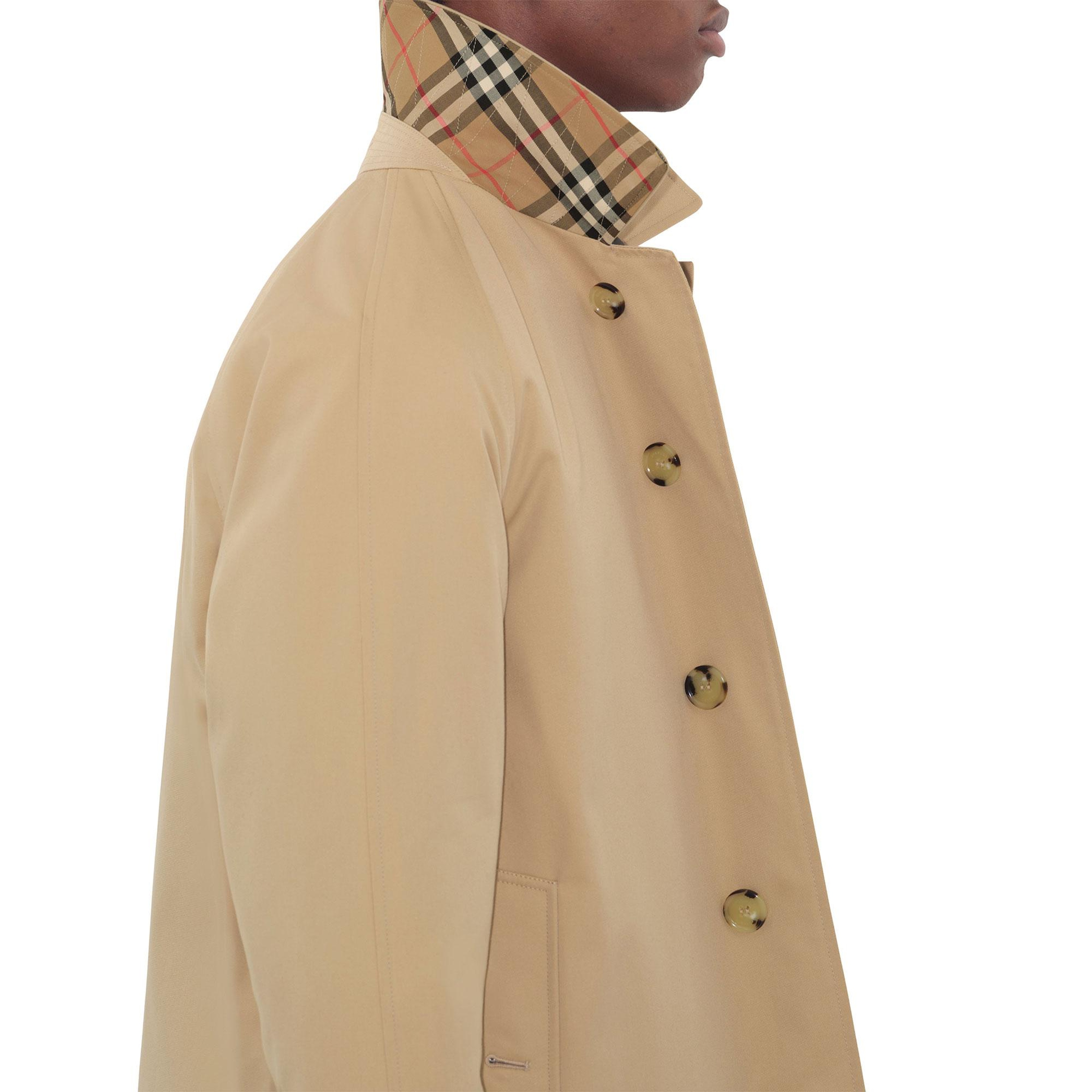 Burberry Short Camden Heritage Car Erkek Bej Pardesü