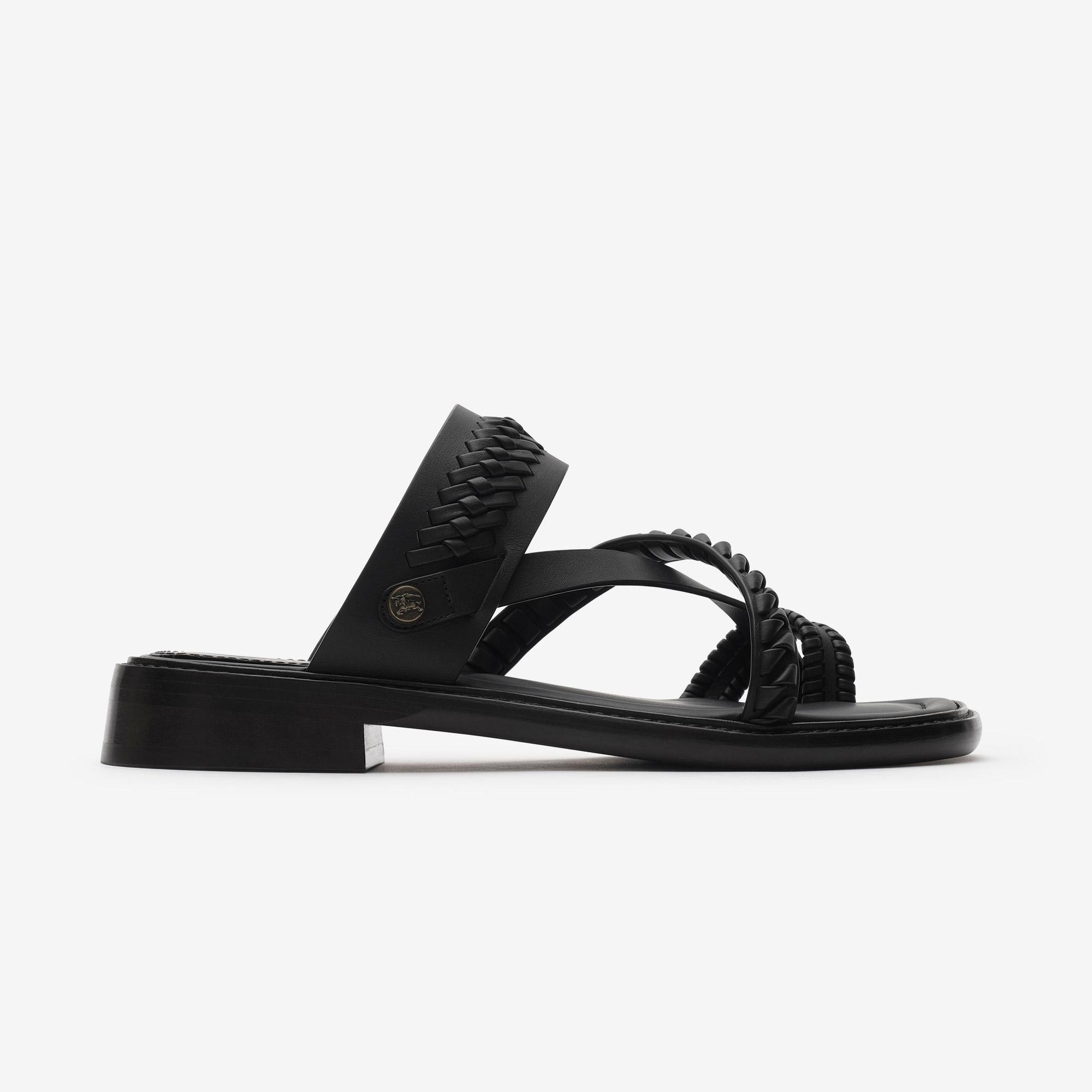 Burberry Kadın Siyah Sandalet