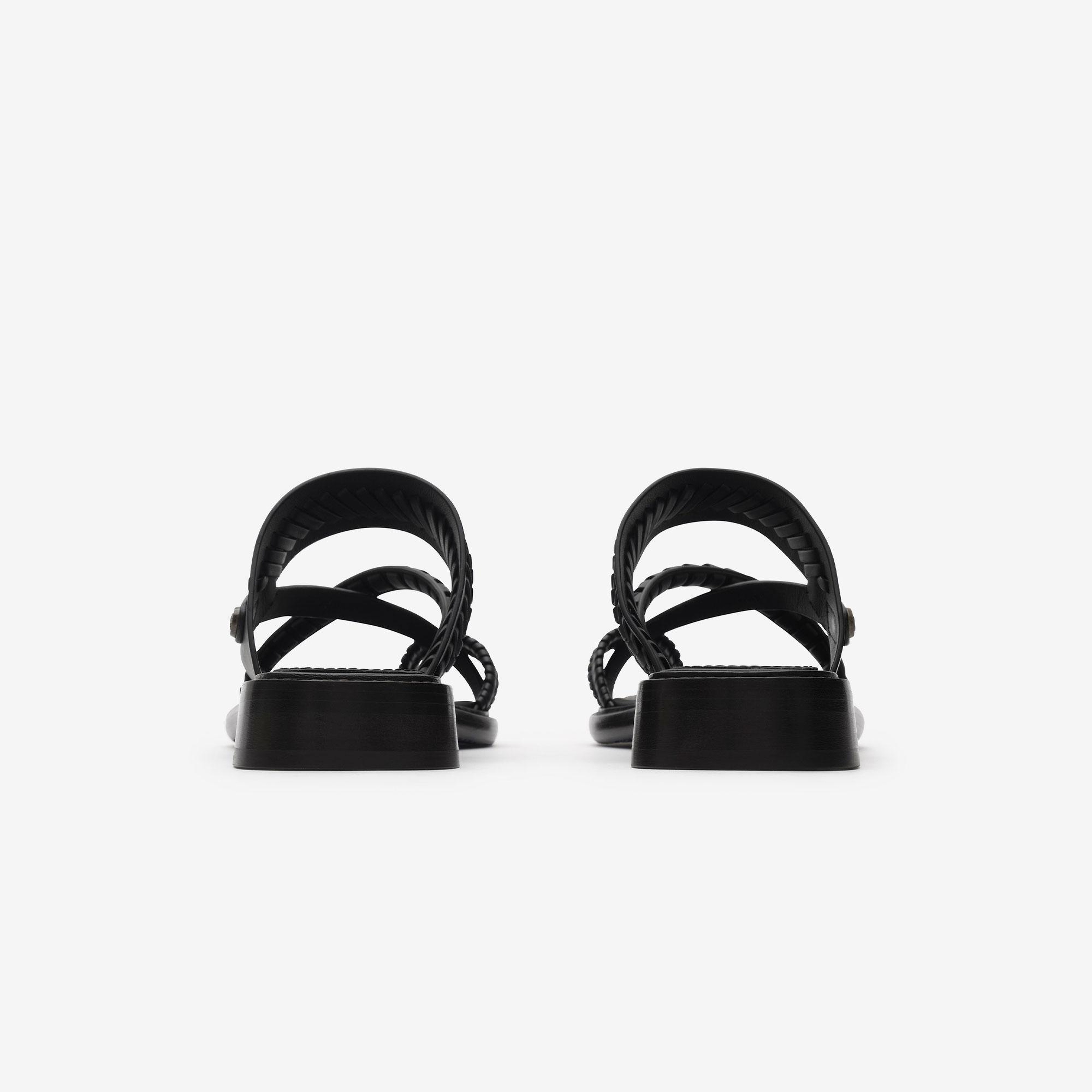 Burberry Kadın Siyah Sandalet