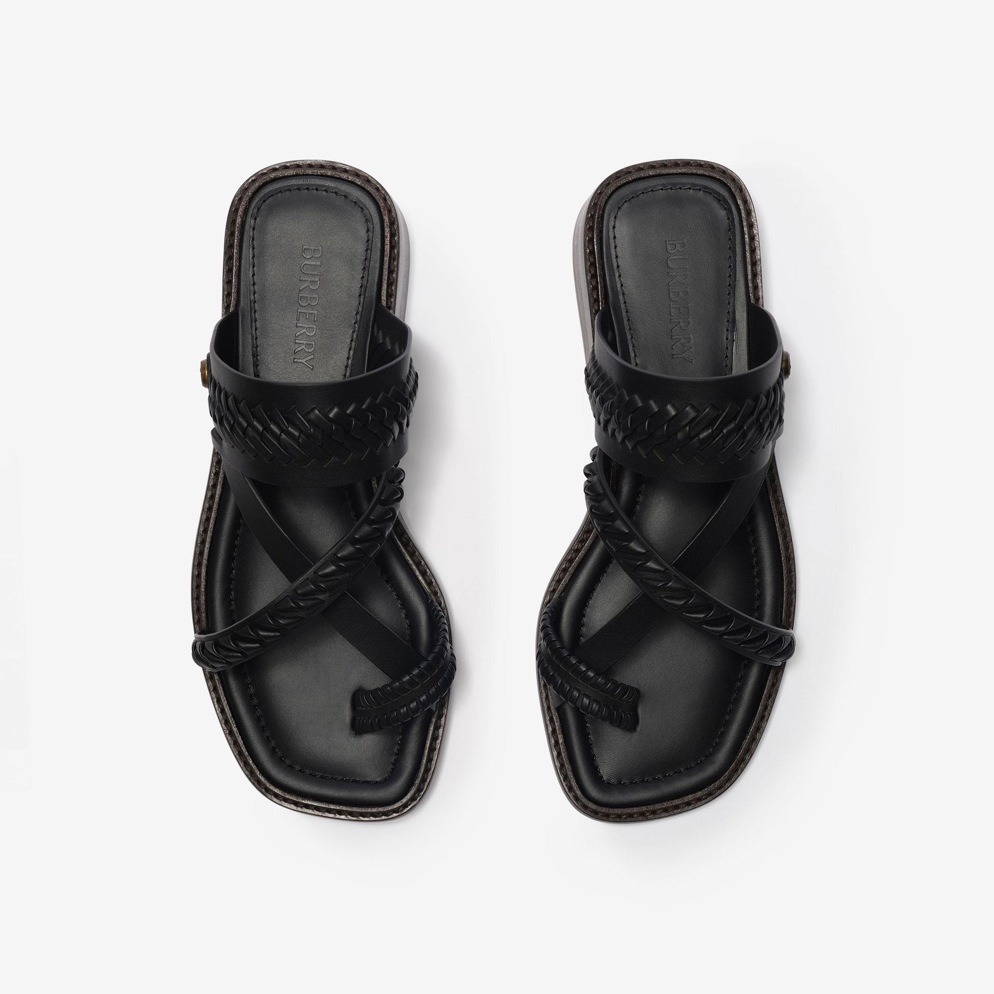 Burberry Kadın Siyah Sandalet