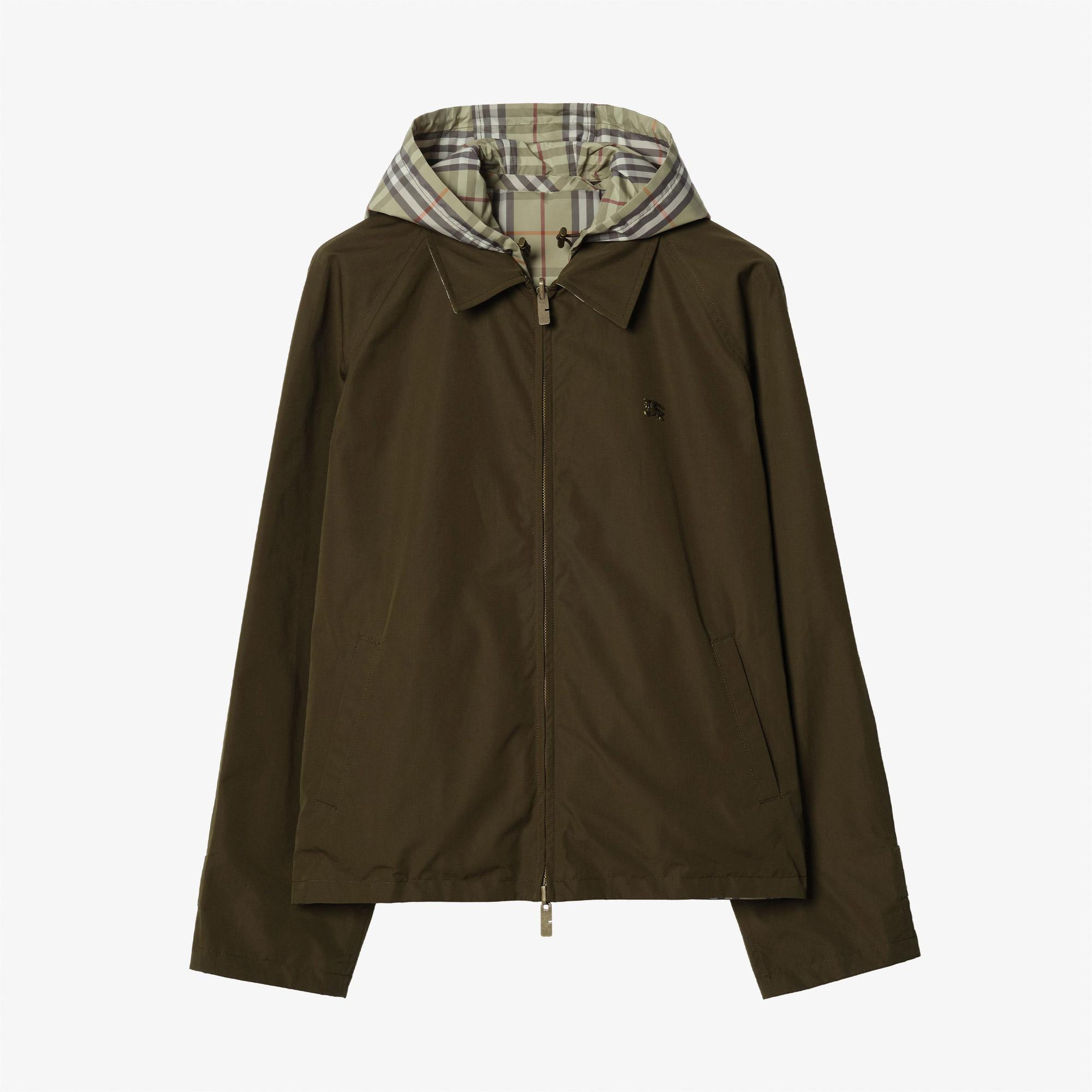 Burberry Reversible Check Cotton Erkek Haki Mont