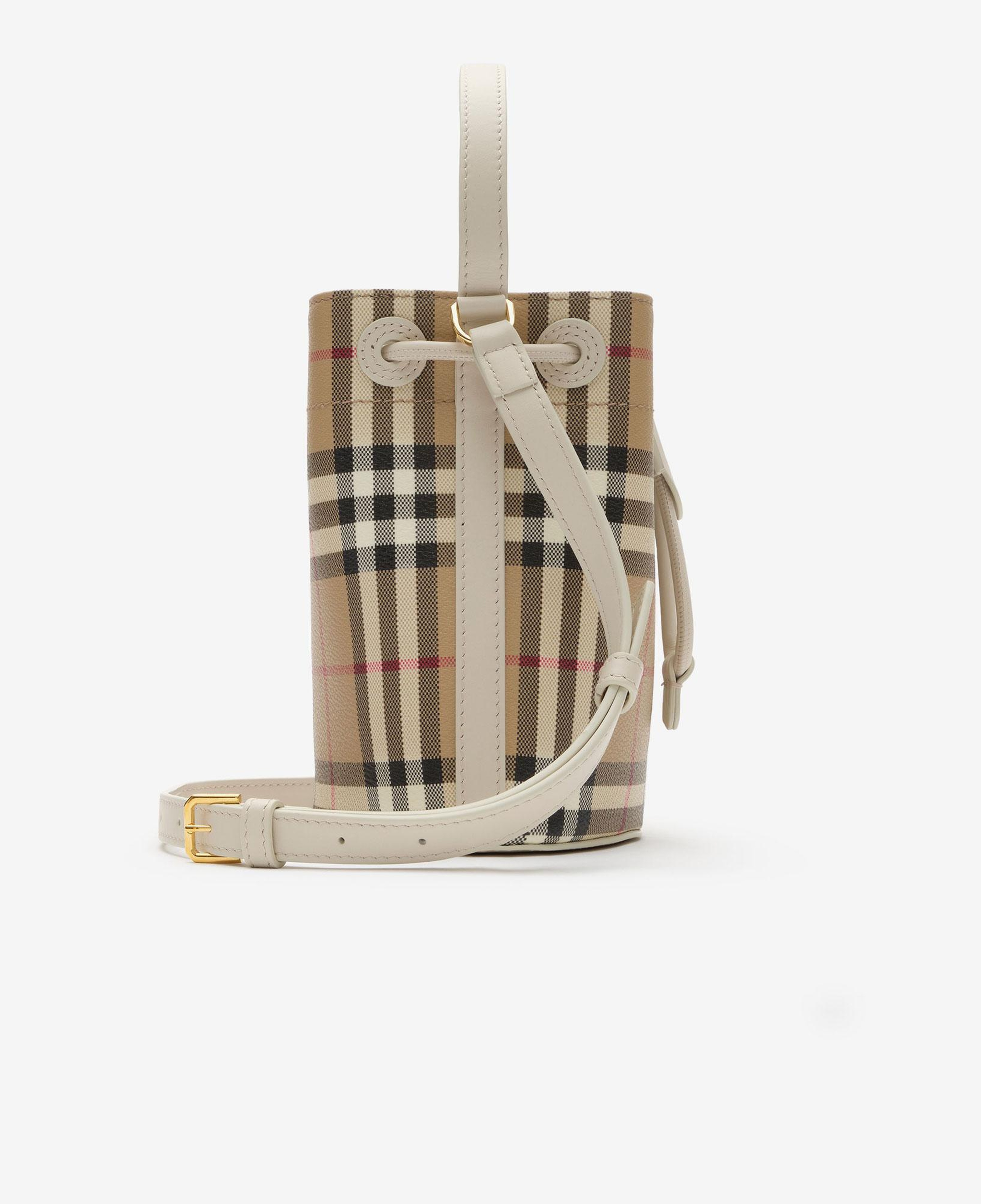 Burberry Mini Check Kadın Bej Postacı Çantası