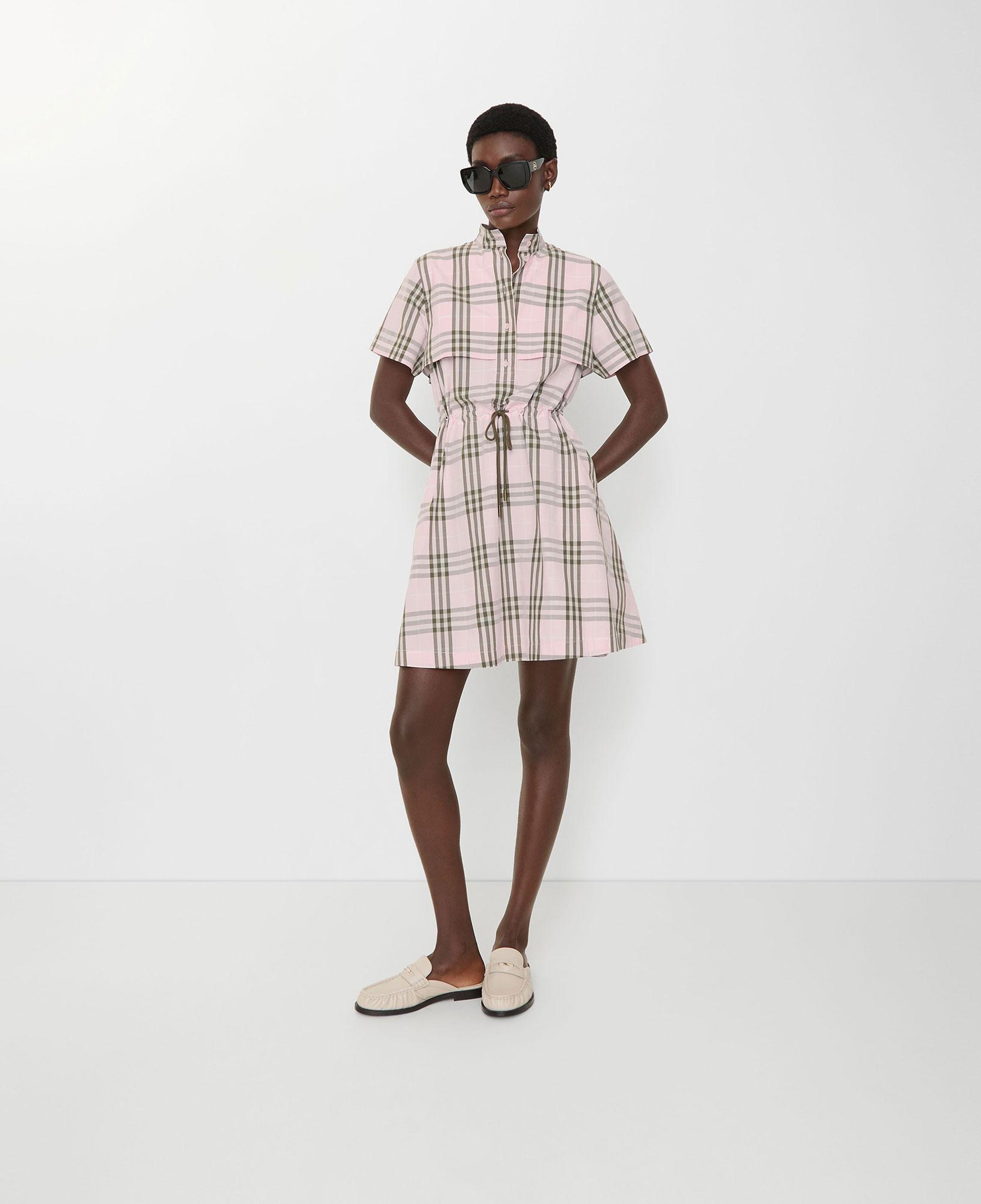 Burberry Check Cotton Kadın Pembe Elbise