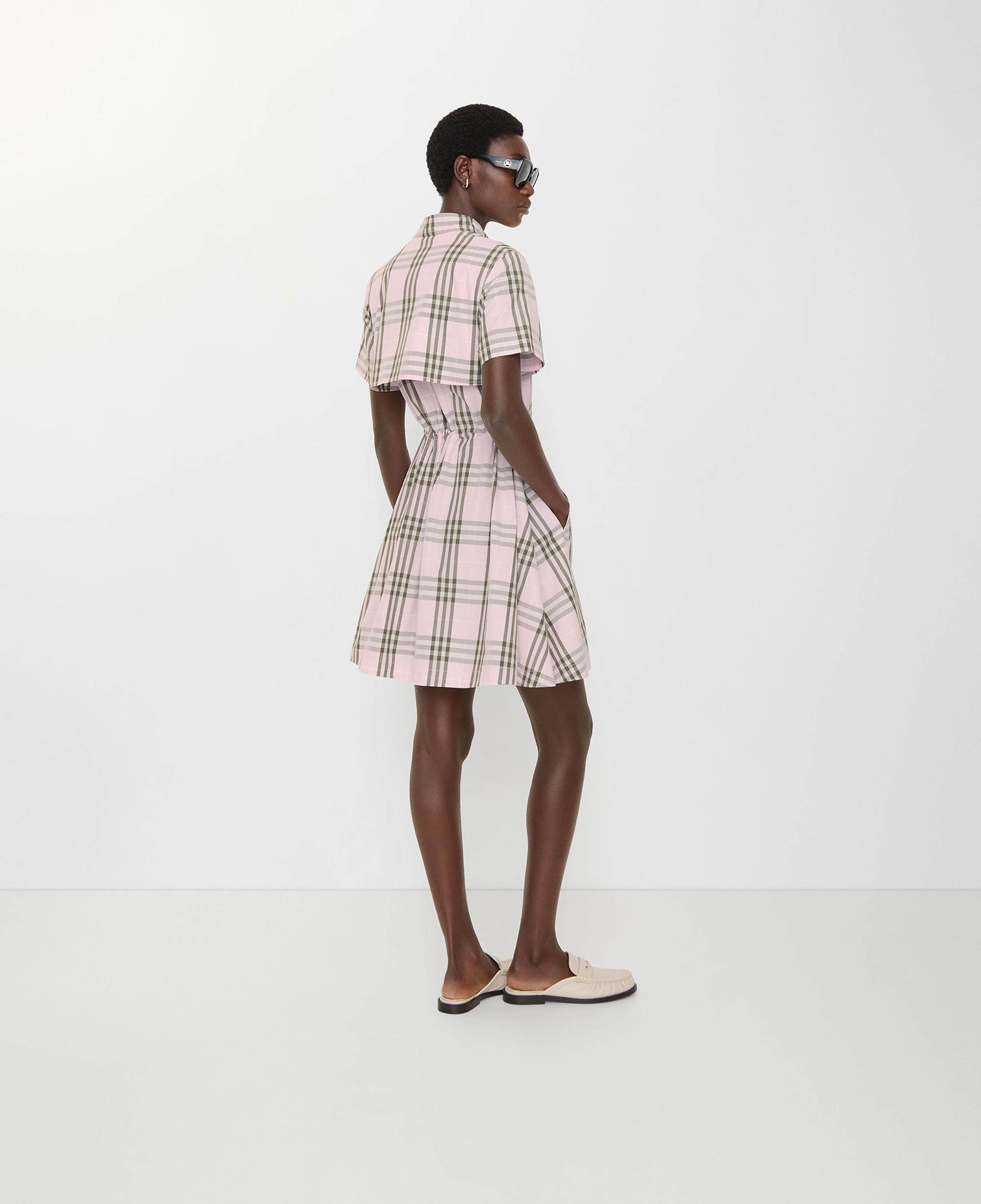 Burberry Check Cotton Kadın Pembe Elbise