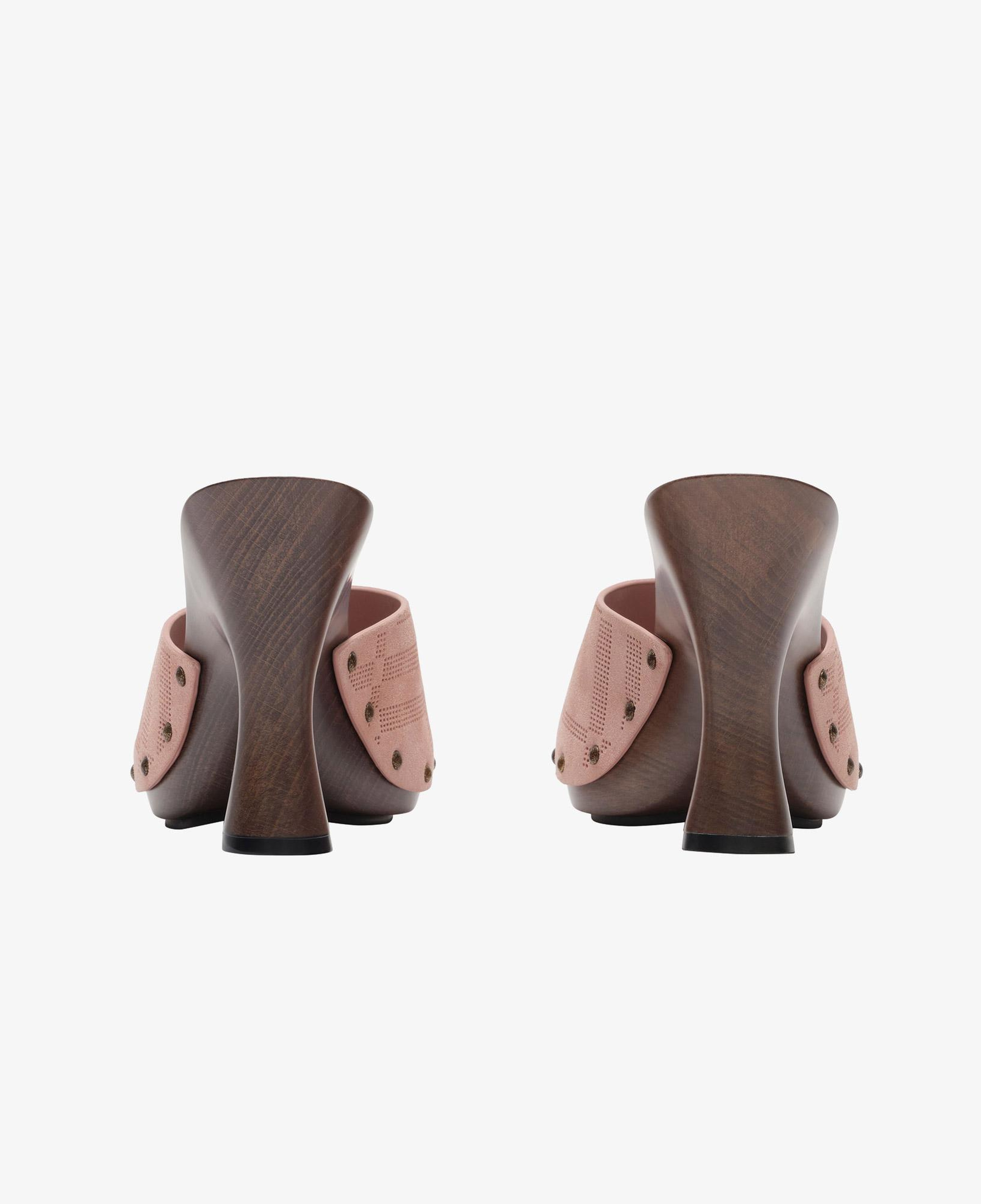 Burberry Check Suede Potter Kadın Pembe Sandalet
